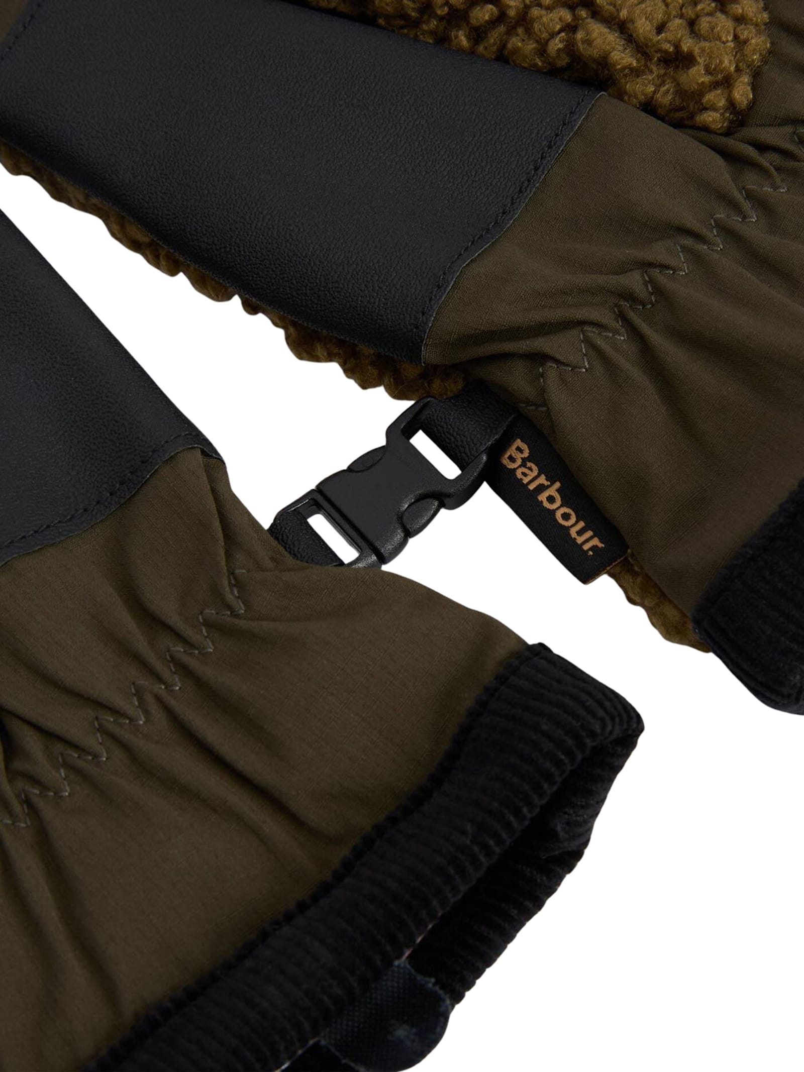 Barbour Field Fleece Gloves In Brown