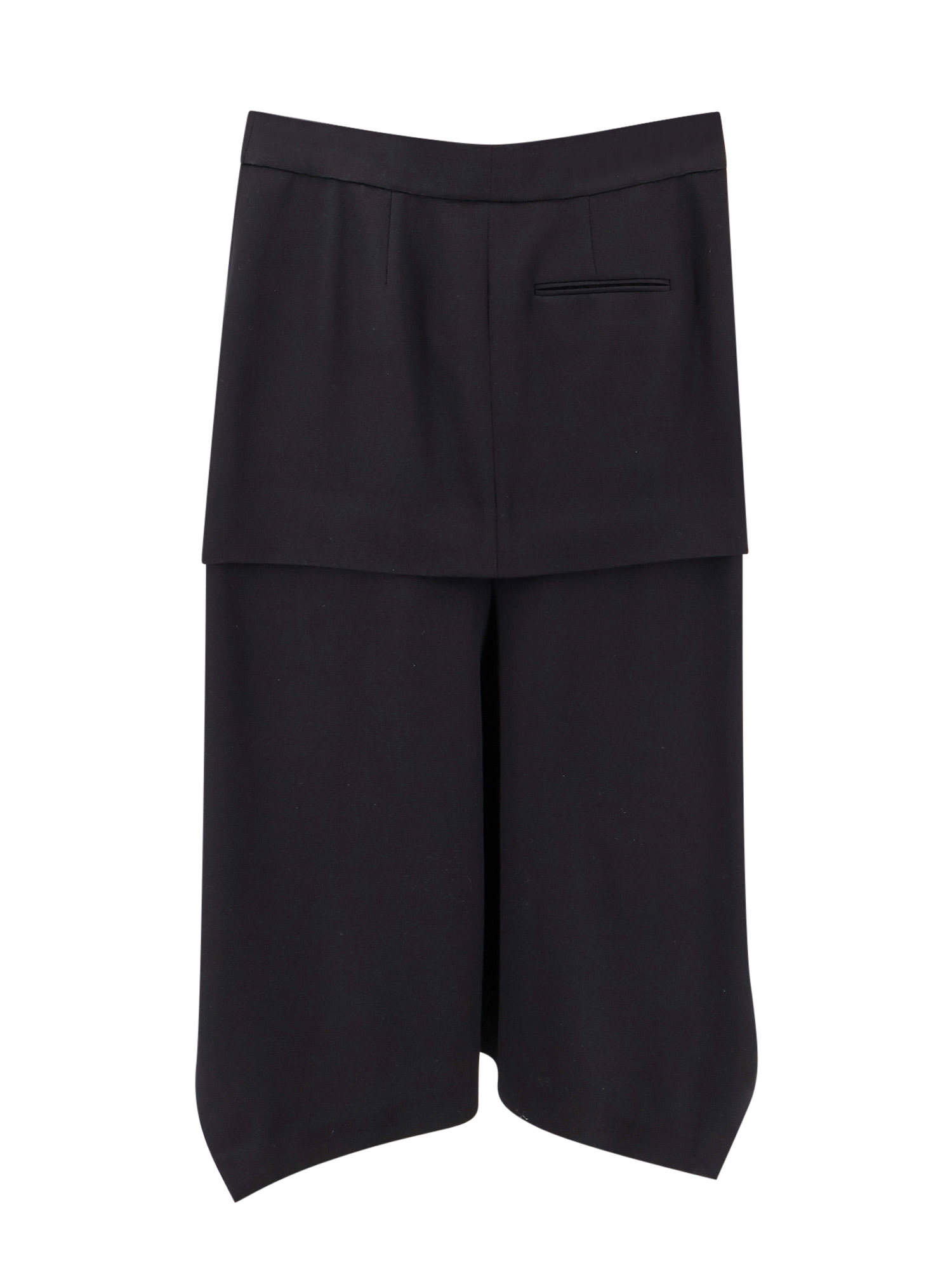 Alexander Mcqueen Asymmetric Skirt In Black