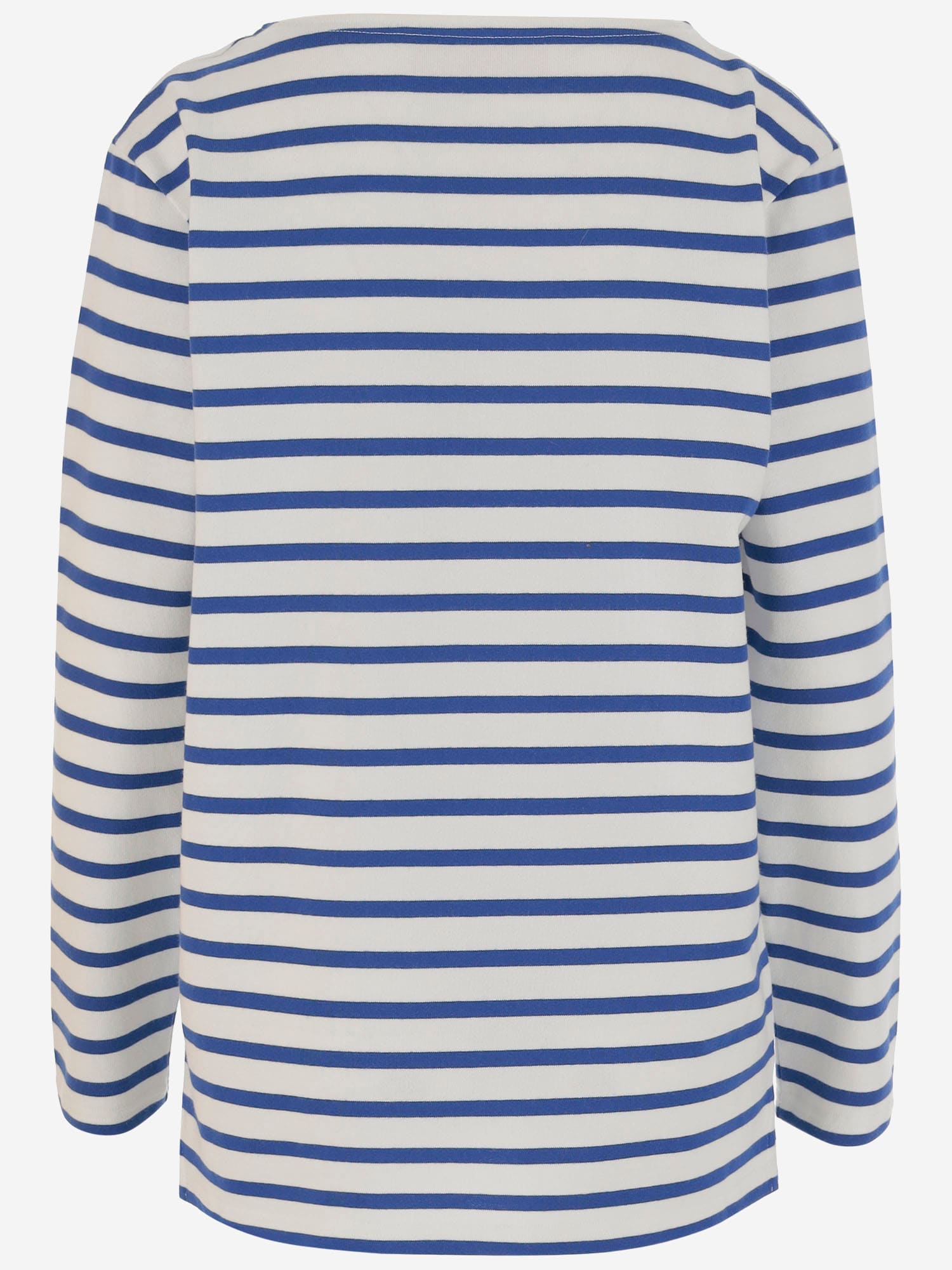 VALENTINO LONG SLEEVE COTTON T-SHIRT WITH STRIPED PATTERN 