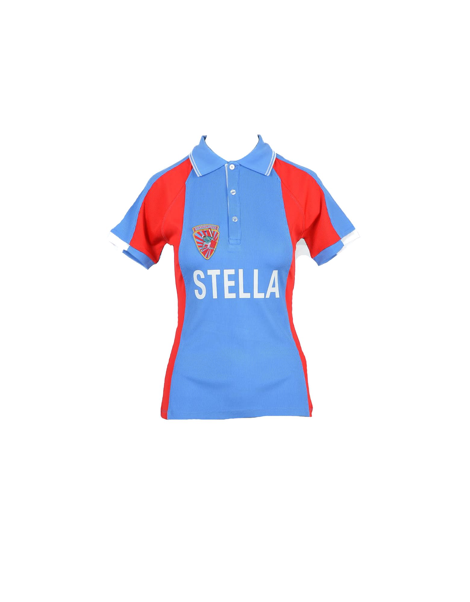 Stella Jean Womens Red Blue Shirt