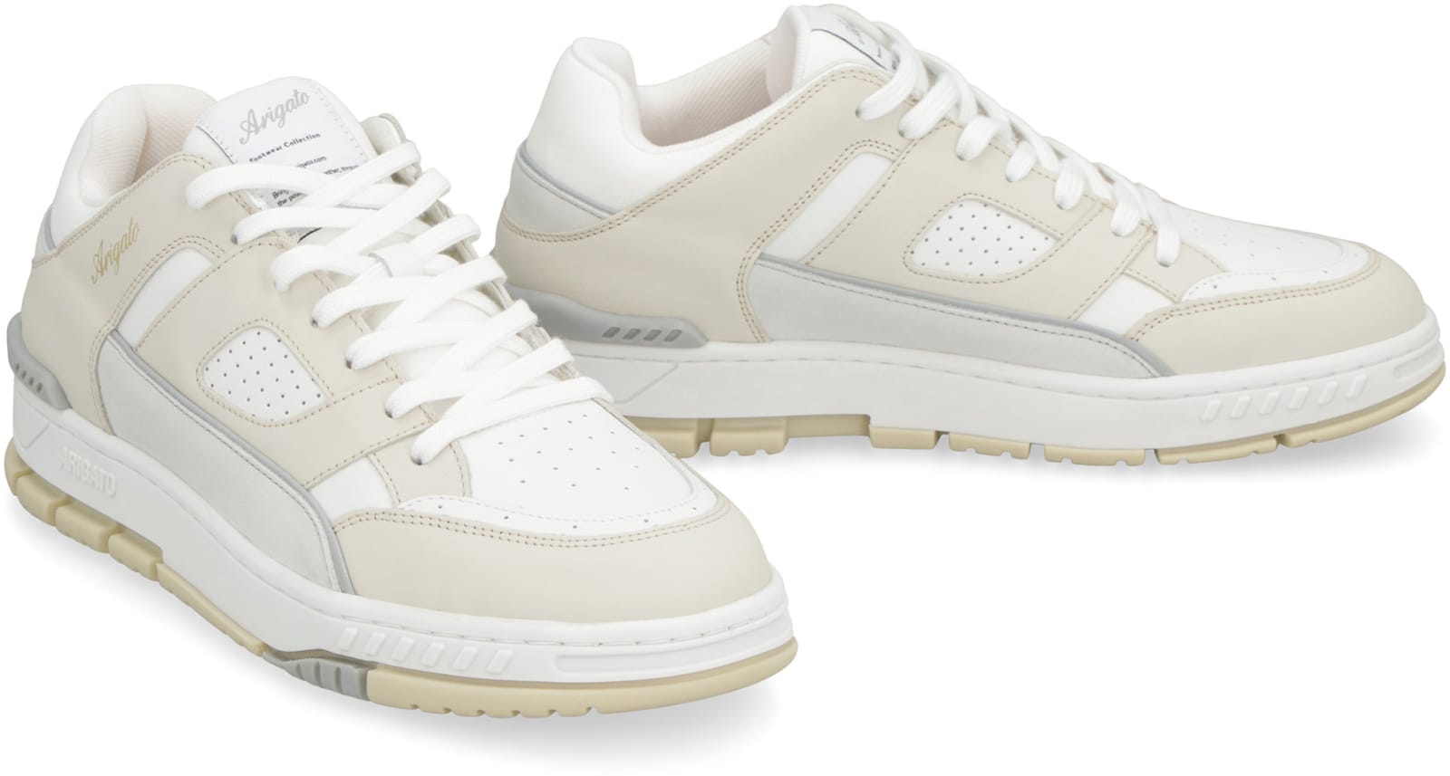 Axel Arigato Low-top Sneakers With Textured Panels And Cushioned Sole In Multi
