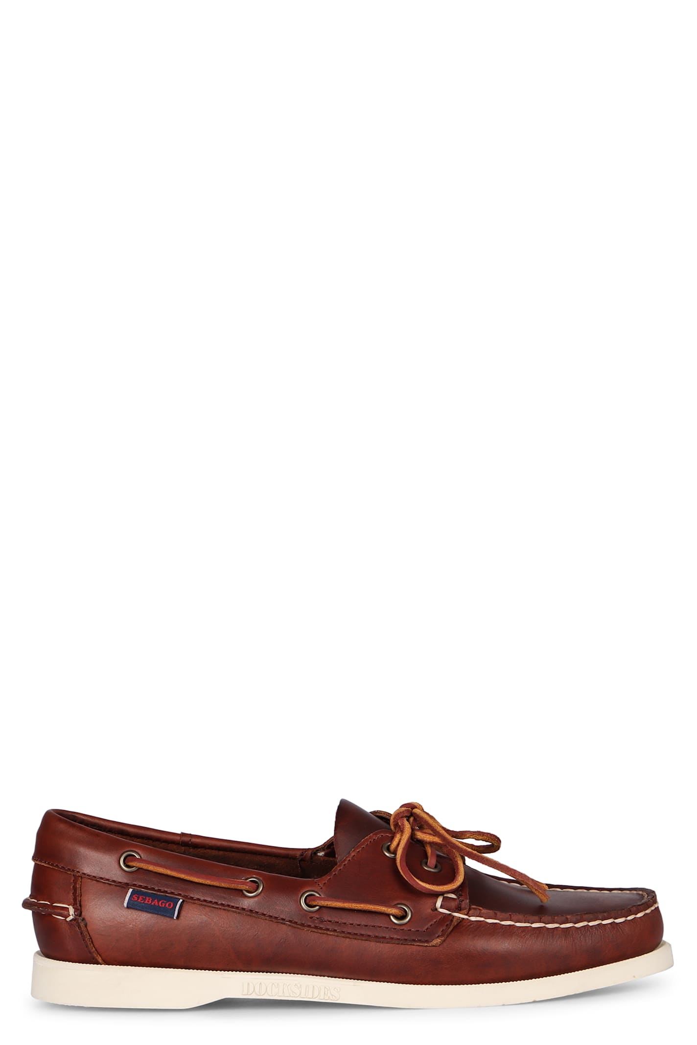 Sebago Docksides Woman Loafers Brown Size 6 Leather In Black
