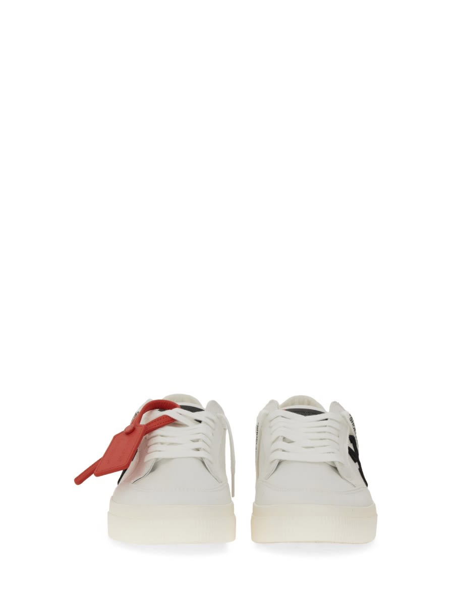 Shop Off-white Leather Sneaker In Multicolour