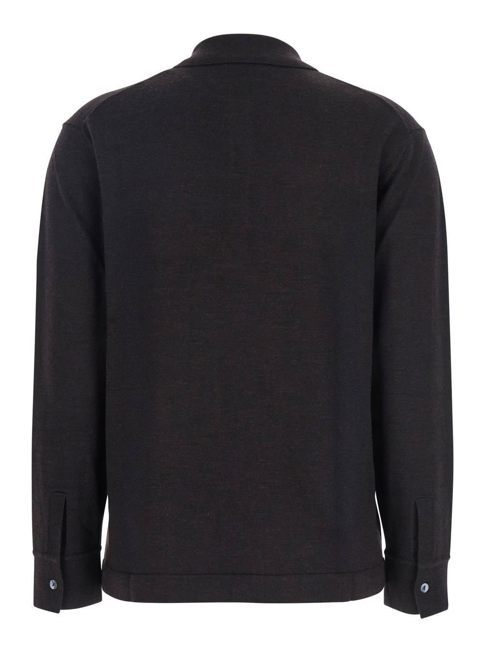 P.a.r.o.s.h Polo Neck With Buttons Knit In Gray