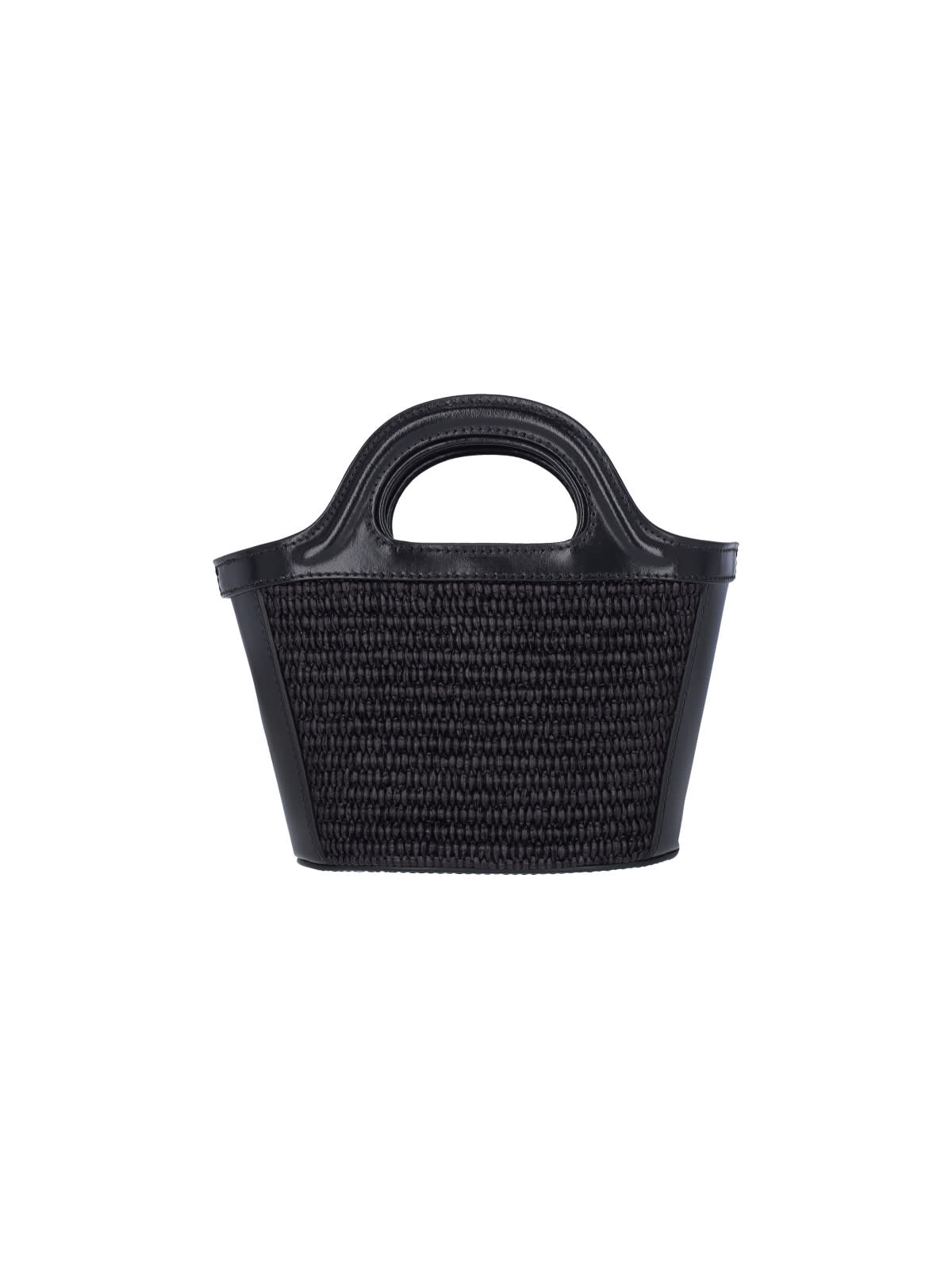 Shop Marni Mini Tote Bag Tropicalia In Black