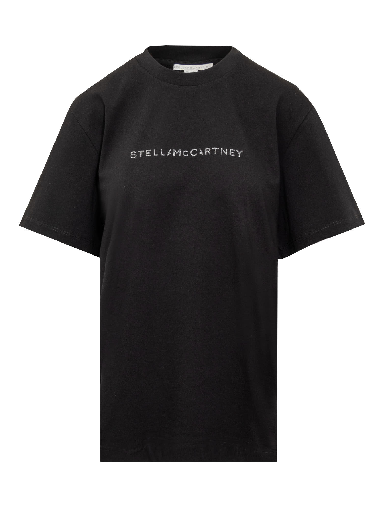 Shop Stella Mccartney Iconic Glitter T-shirt In Black