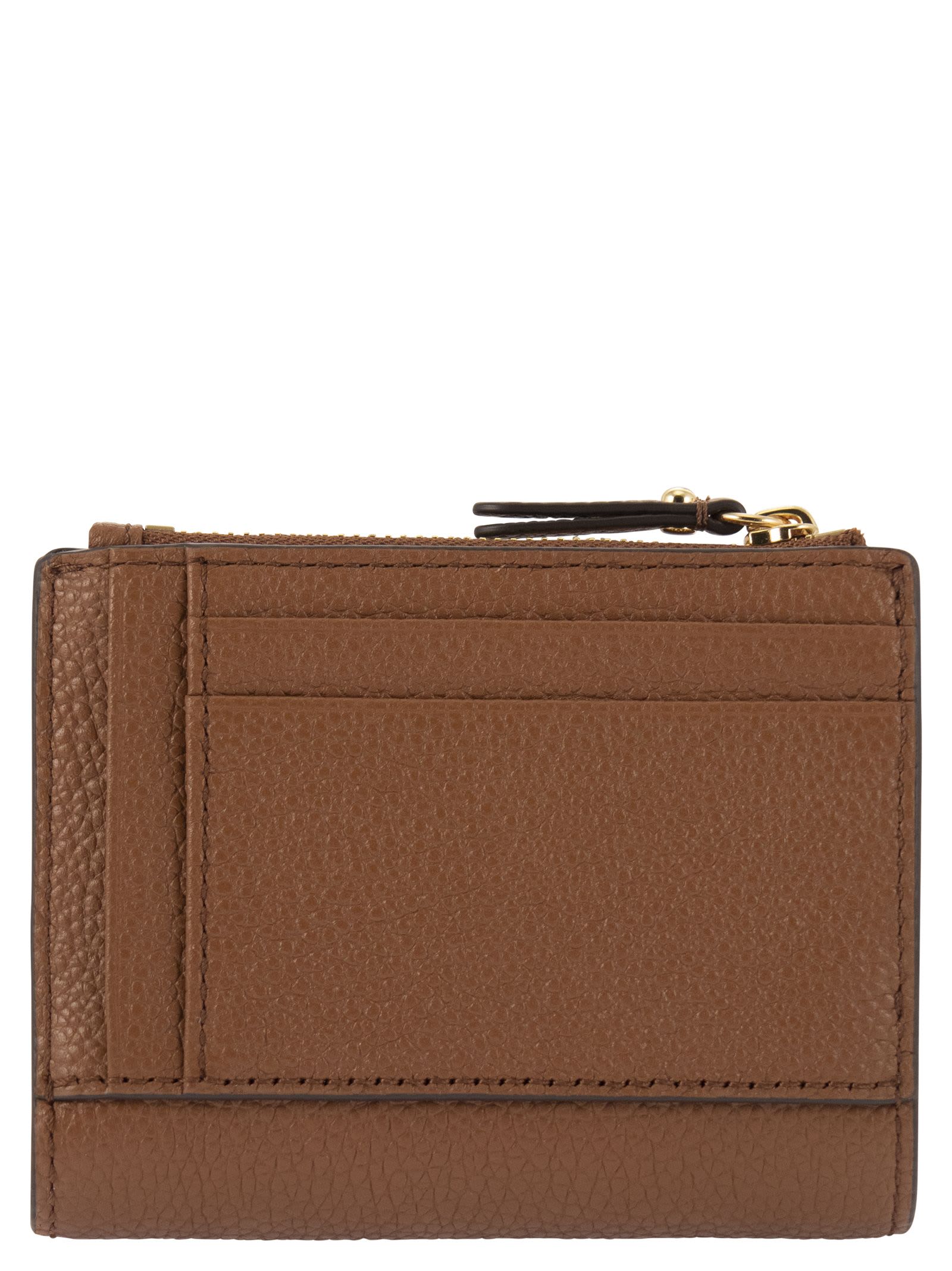 Shop Michael Kors Leather Wallet In Brown