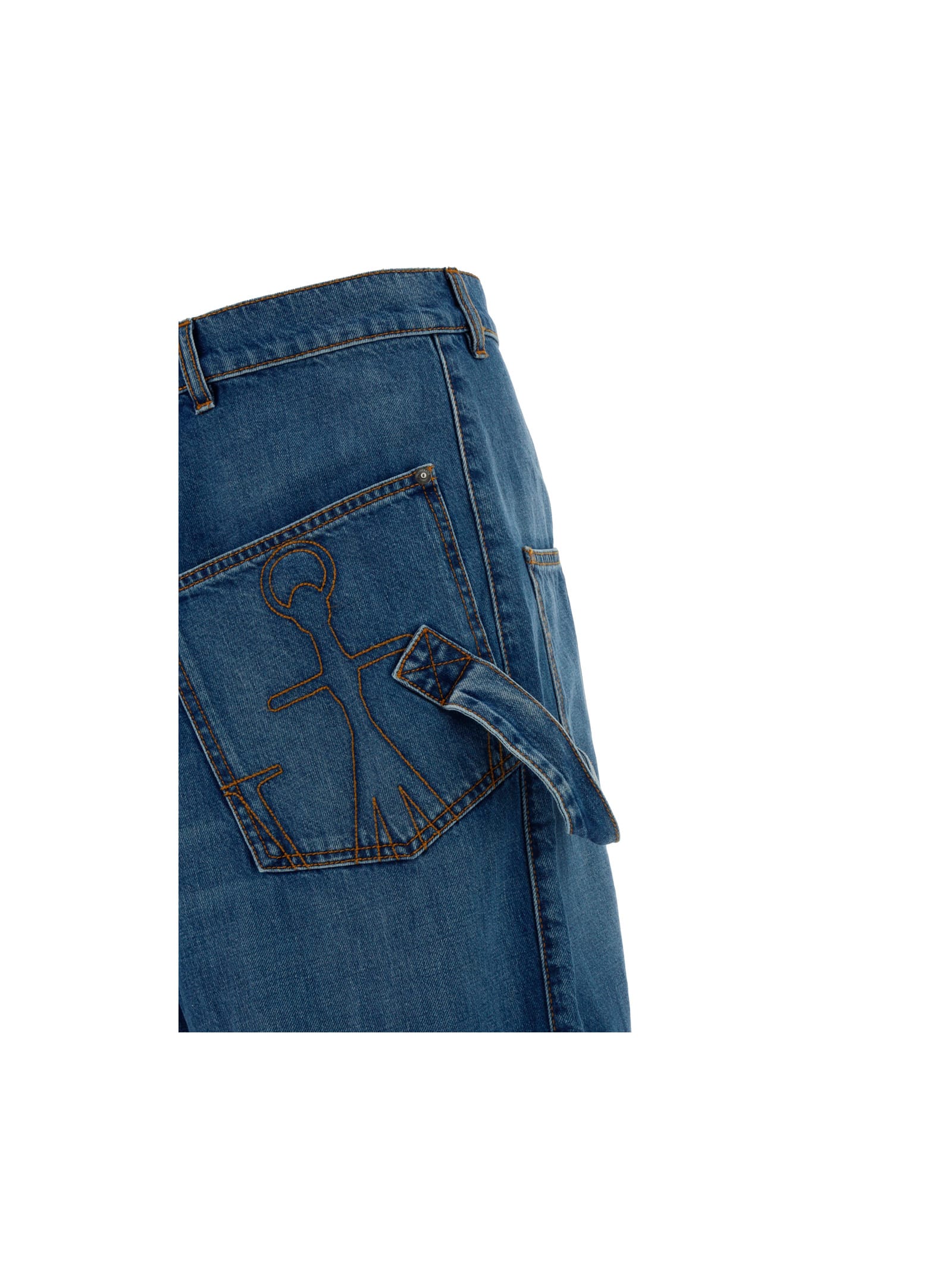Shop Jw Anderson Workwear Jeans In Blue