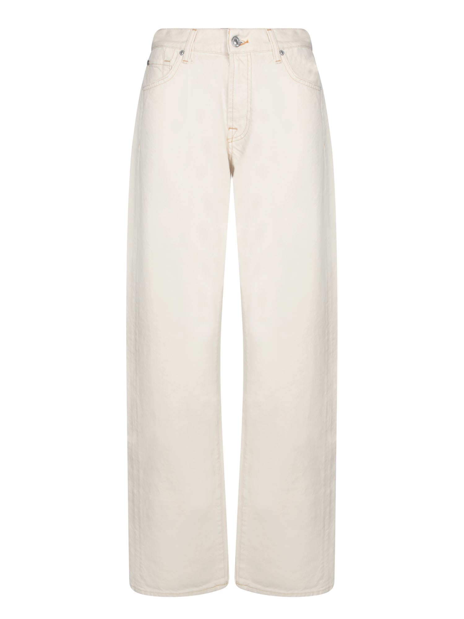 Ivory Straight Jeans - 7 For All Mankind - Modalova