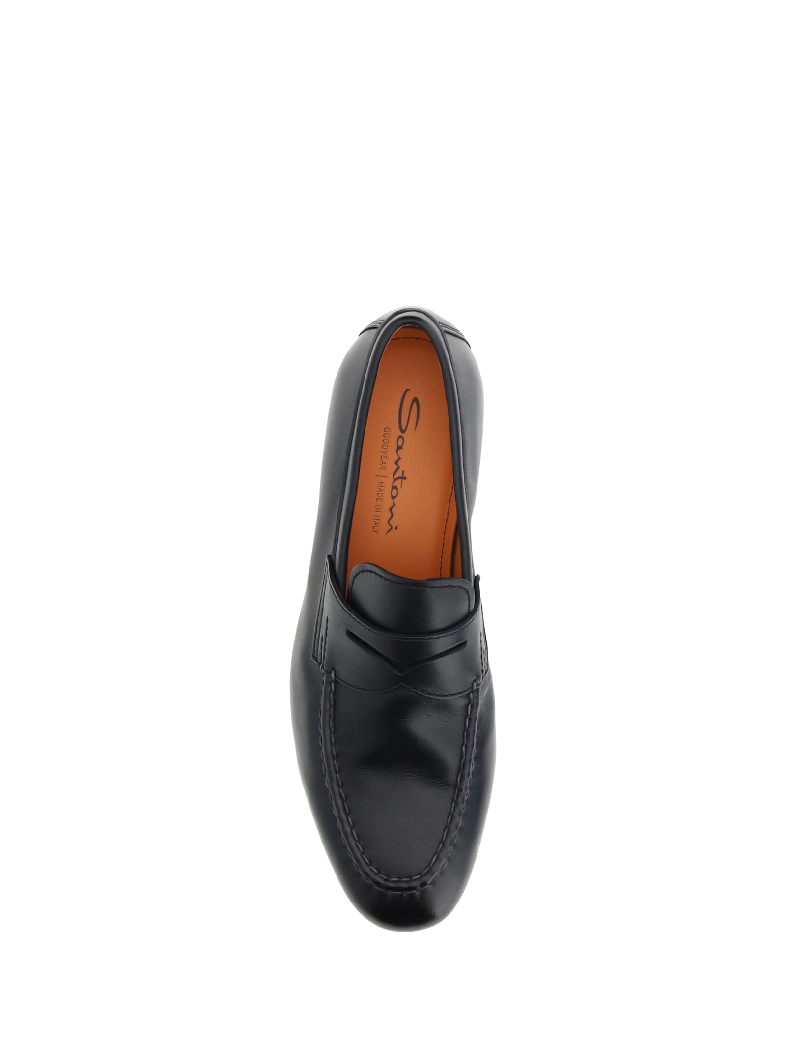 Santoni Leather Loafers