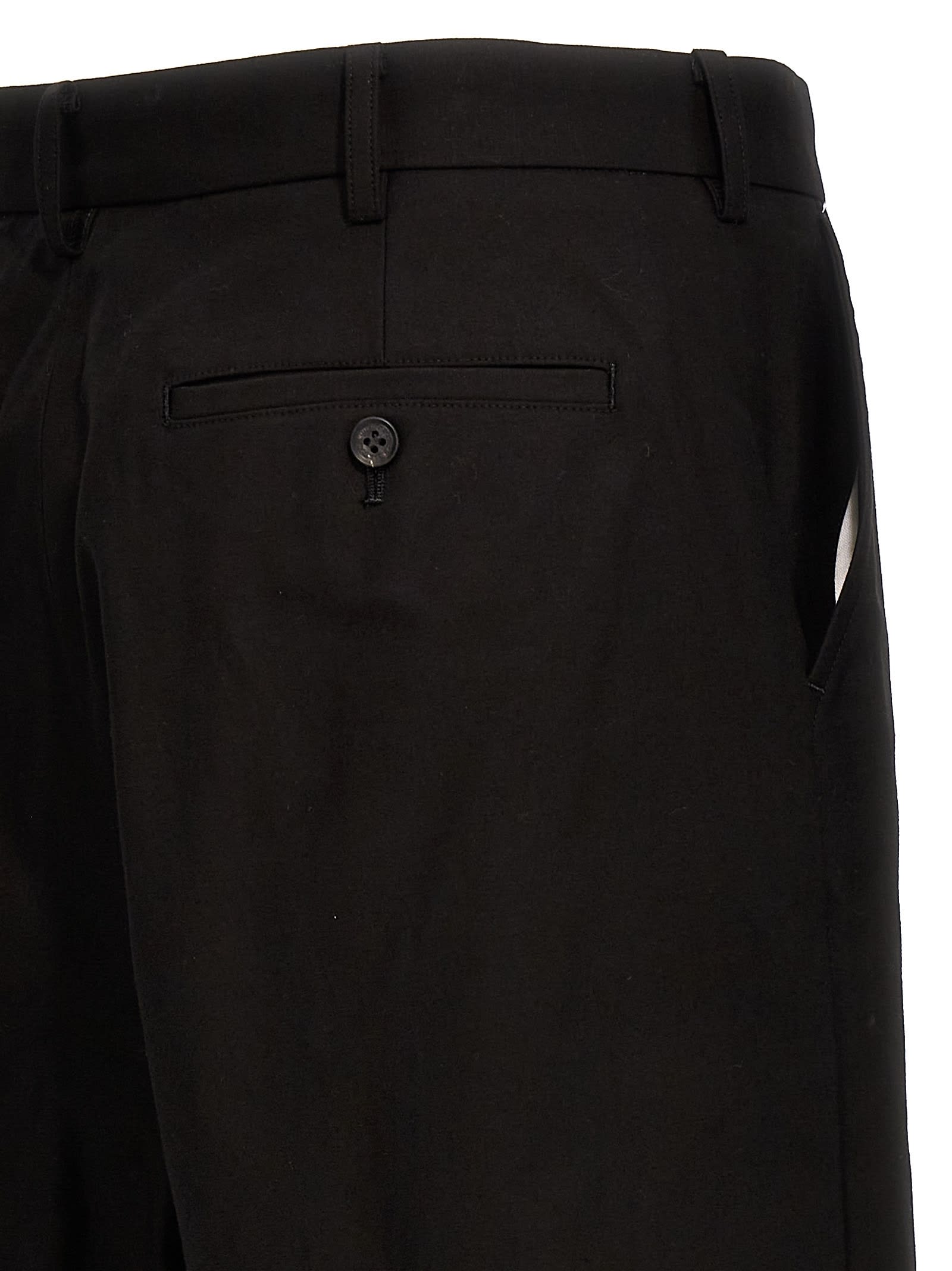 Shop Comme Des Garçons Homme Deux Selvedge Pants In Black