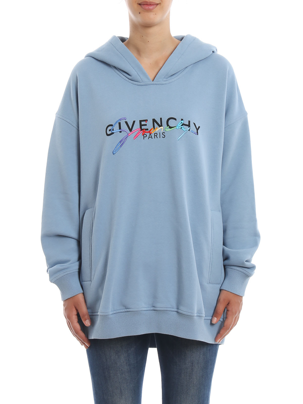 Givenchy Givenchy Hoodie - Sky Blue - 10986329 | italist
