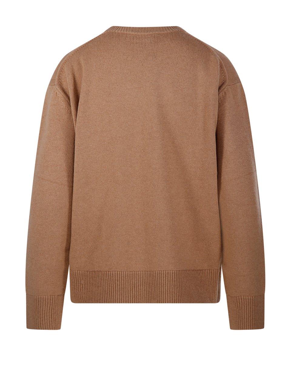 S Max Mara Oversized Wool And Cashmere Jumper In Camel
