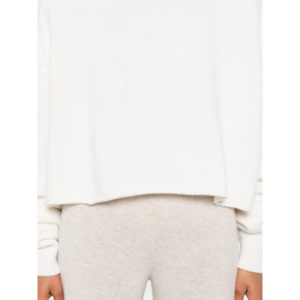 Lisa Yang Turtleneck Cropped Sweater In Neutral