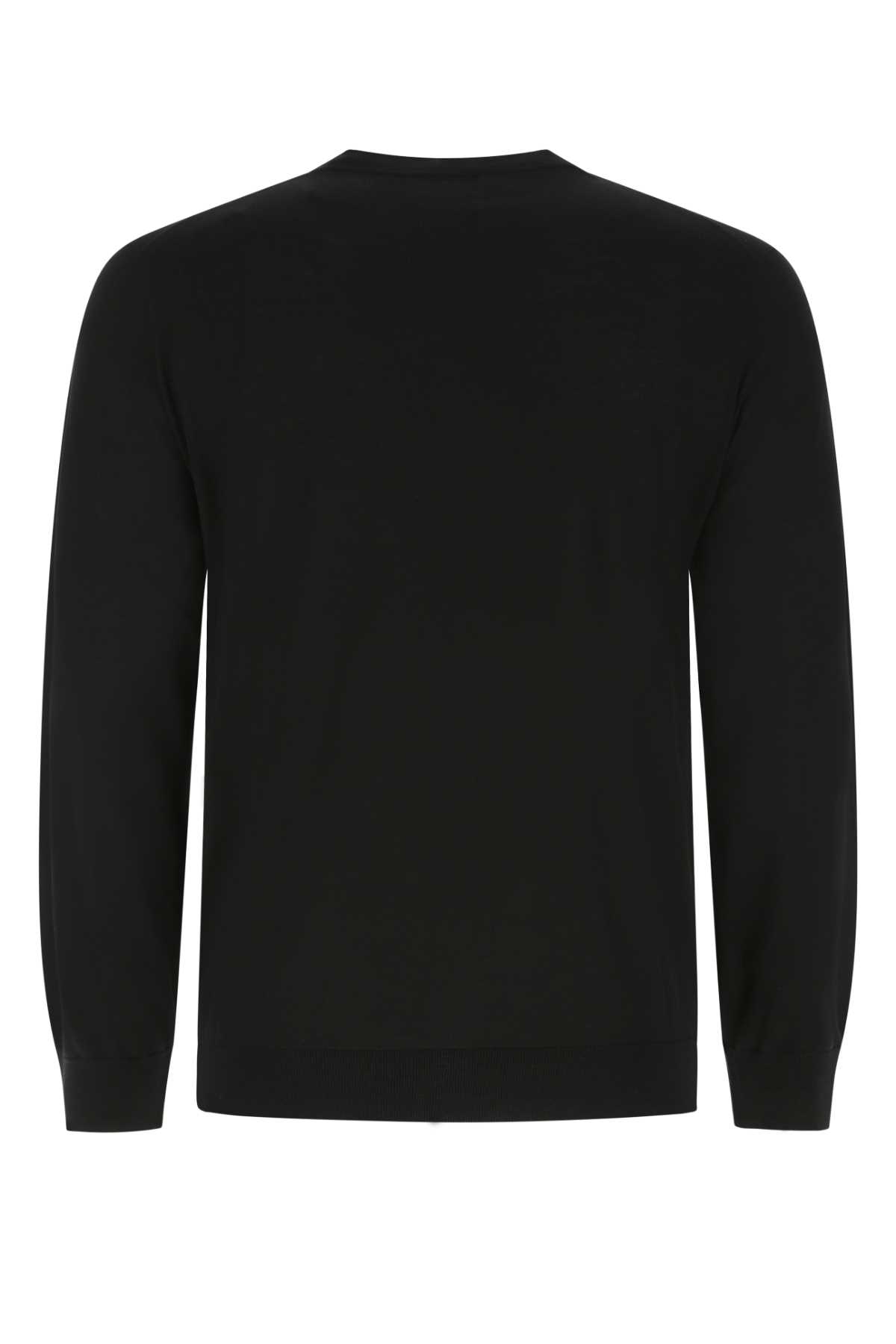 Shop Prada Black Wool Sweater In F0002