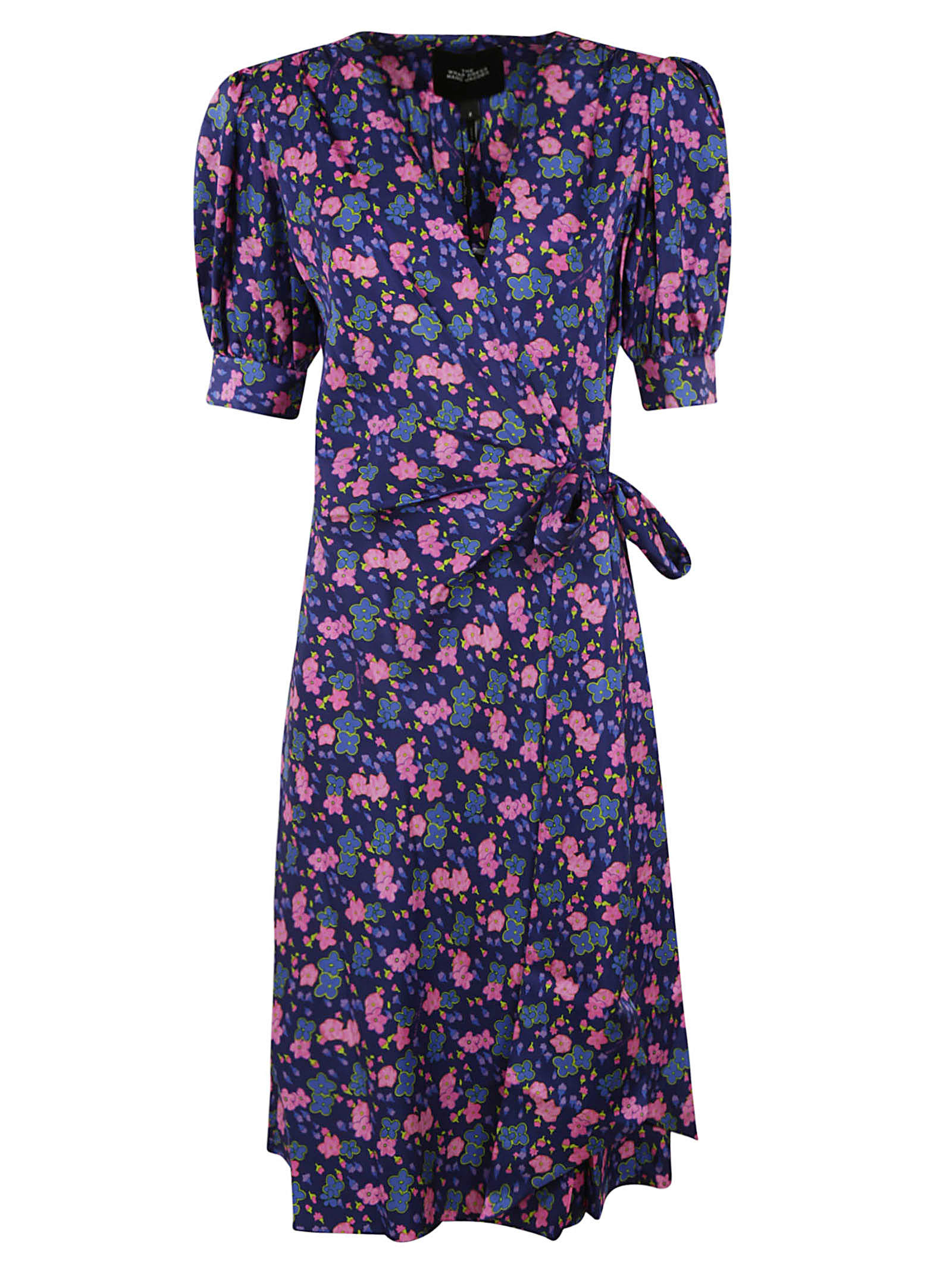 MARC JACOBS BOW-TIED WAIST FLORAL PRINT DRESS,11214929