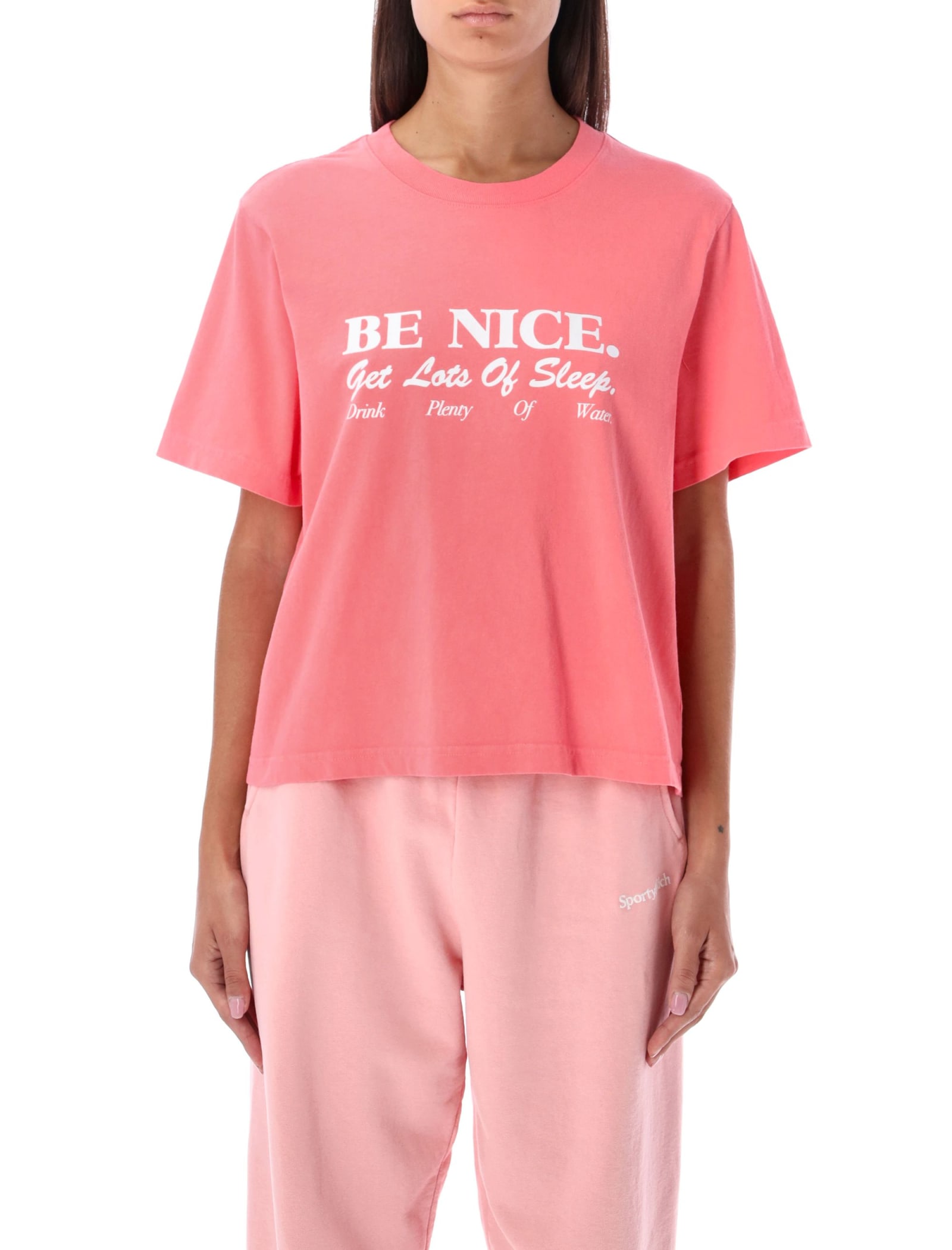 Sporty & Rich Be Nice Cropped T-shirt