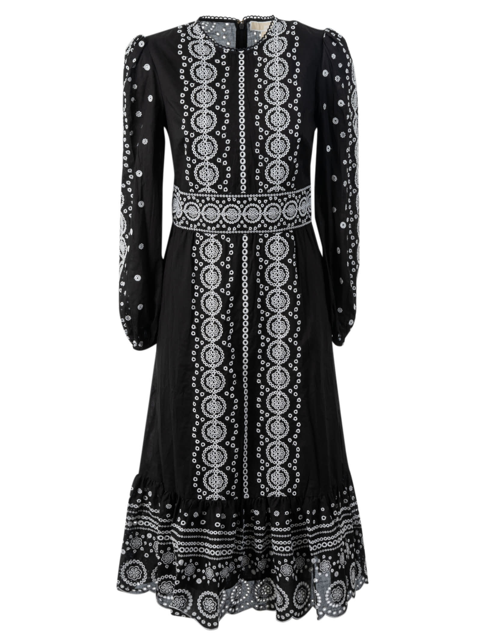 MICHAEL Michael Kors Eyelet Embroidered Midi Dress