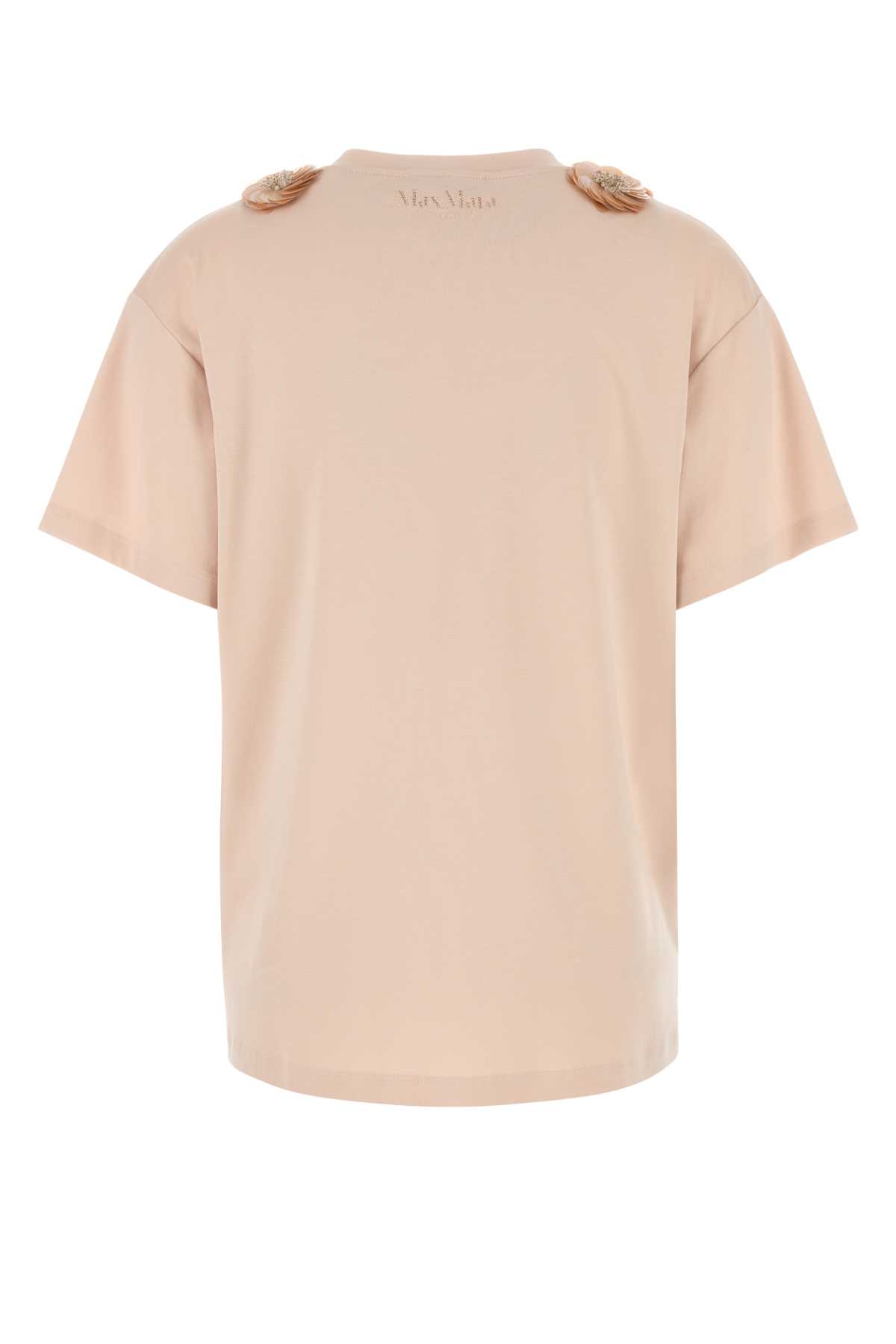 Max Mara Pastel Pink Jersey Gennaio T-shirt In Nude
