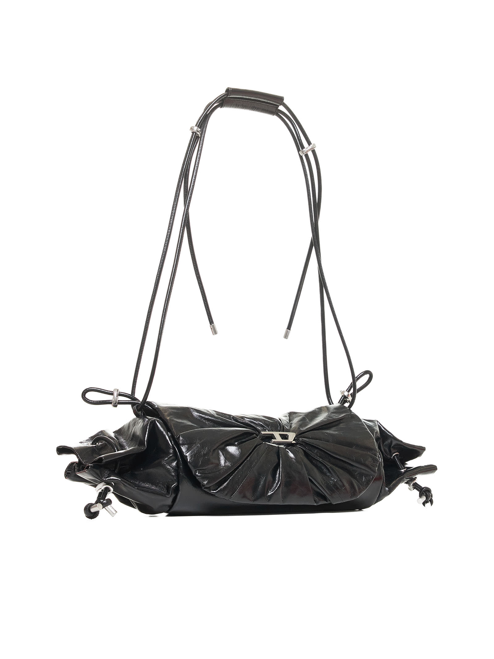 Shop Diesel Shoulder Bag In Black