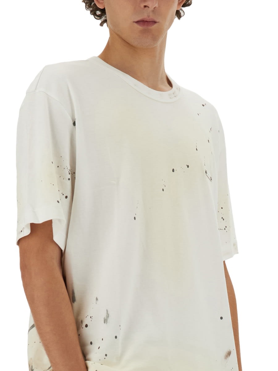 Helmut Lang T-shirt With Print In White