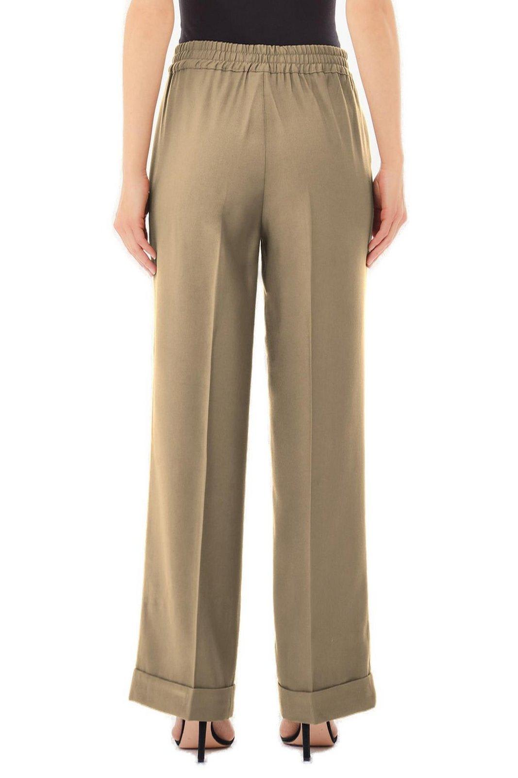 LIU •JO ELASTICATED WAIST FLARED PANTS LIU-JO
