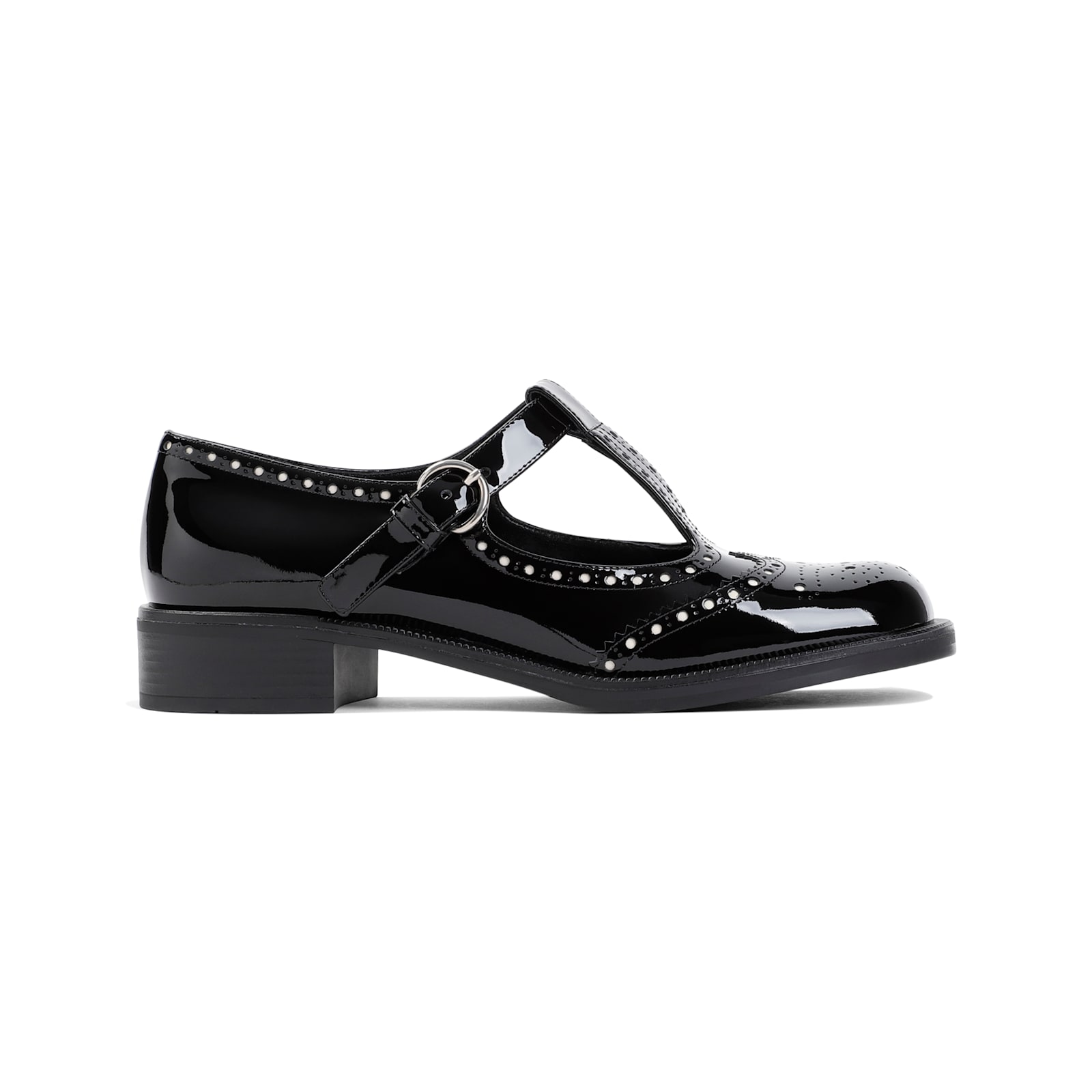 Miu Miu Leather Mary Jane In Black