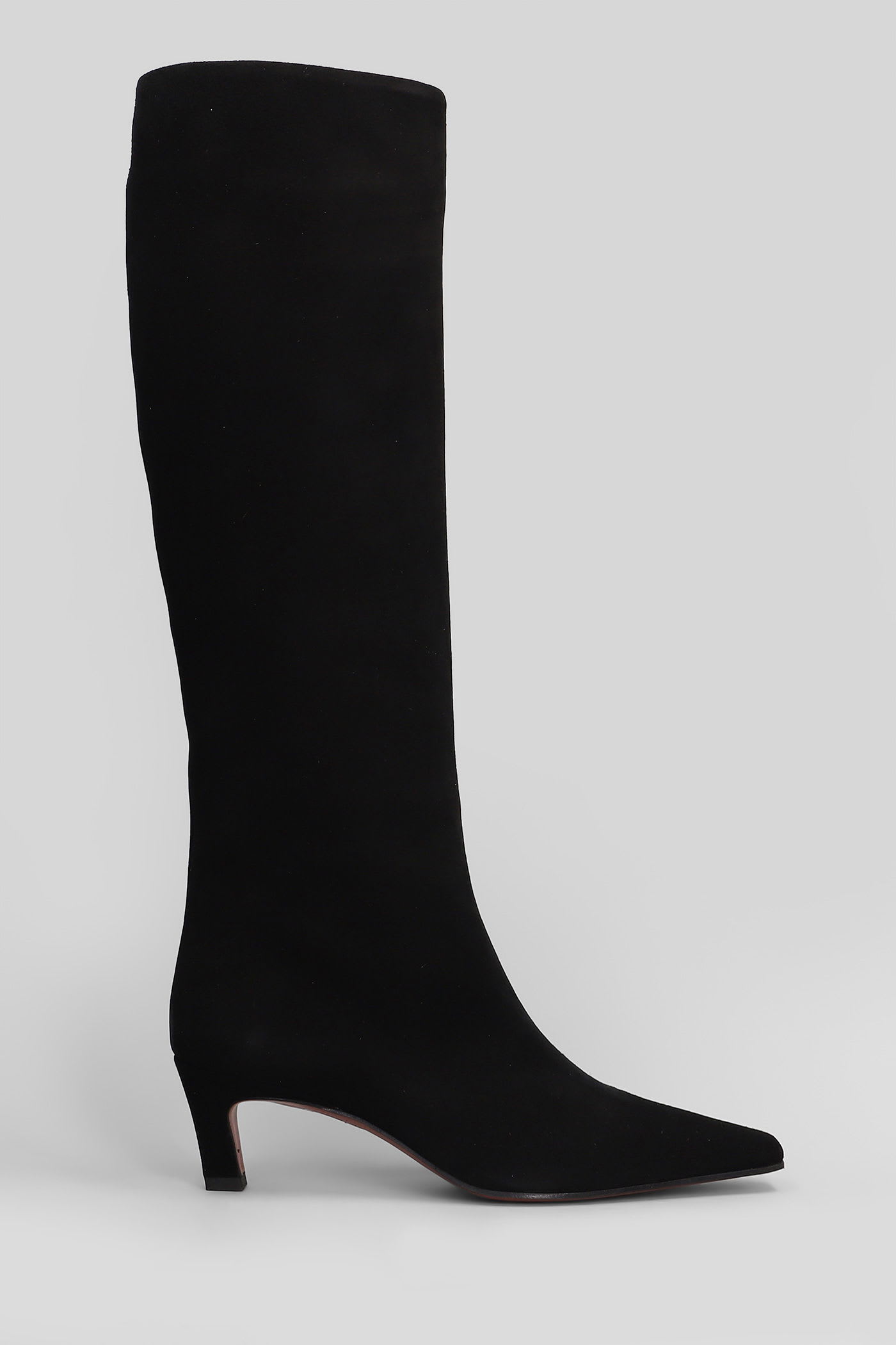 Roberto Festa Fredine High Heels Boots In Black Suede In Black