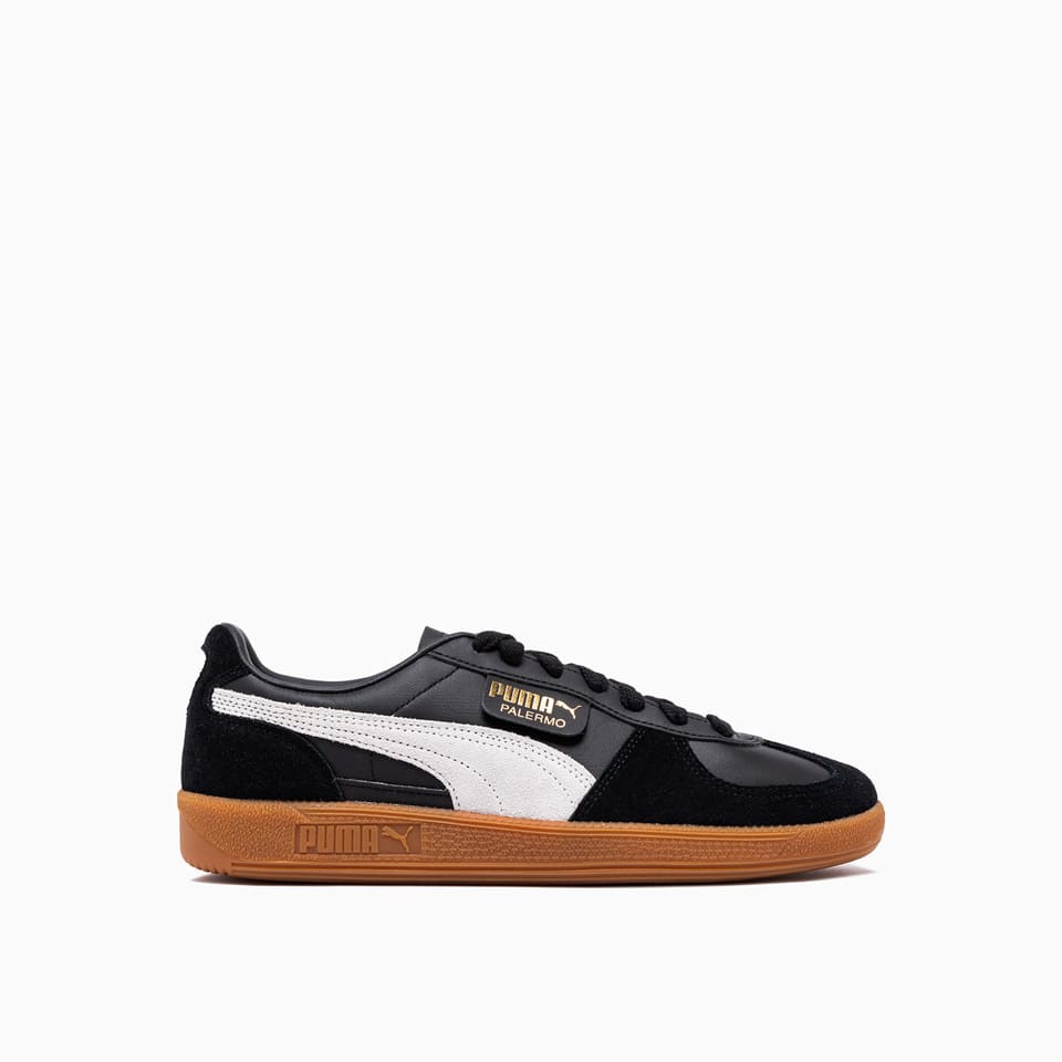 Shop Puma Palermo Sneakers In Black