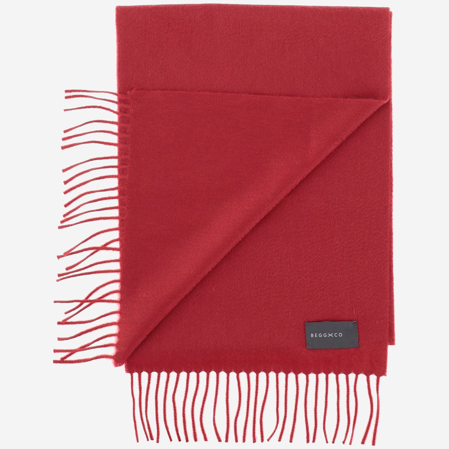 Shop Alex Begg Cashmere Scarf In Red