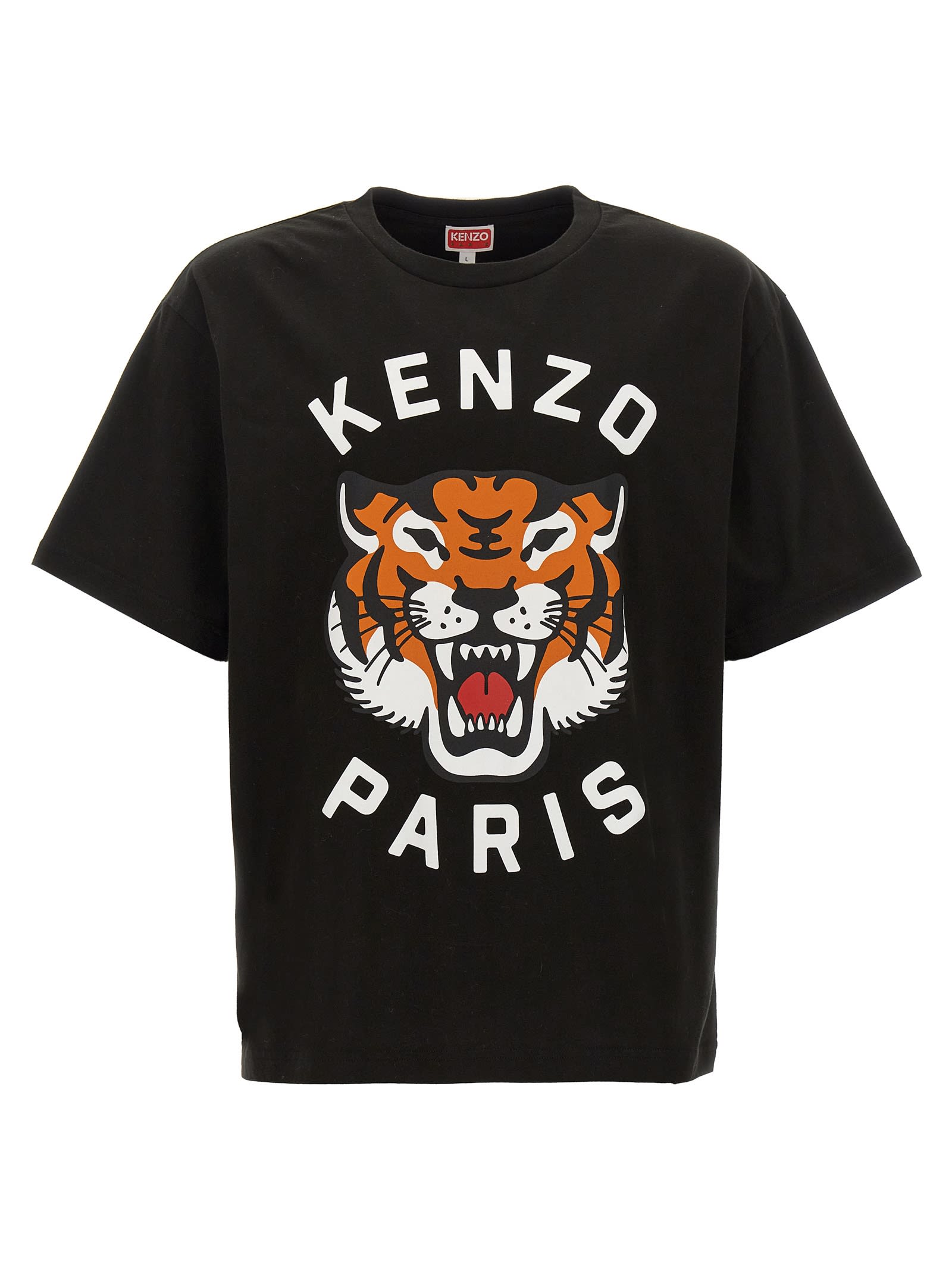 Shop Kenzo Lucky Tiger T-shirt In Nero