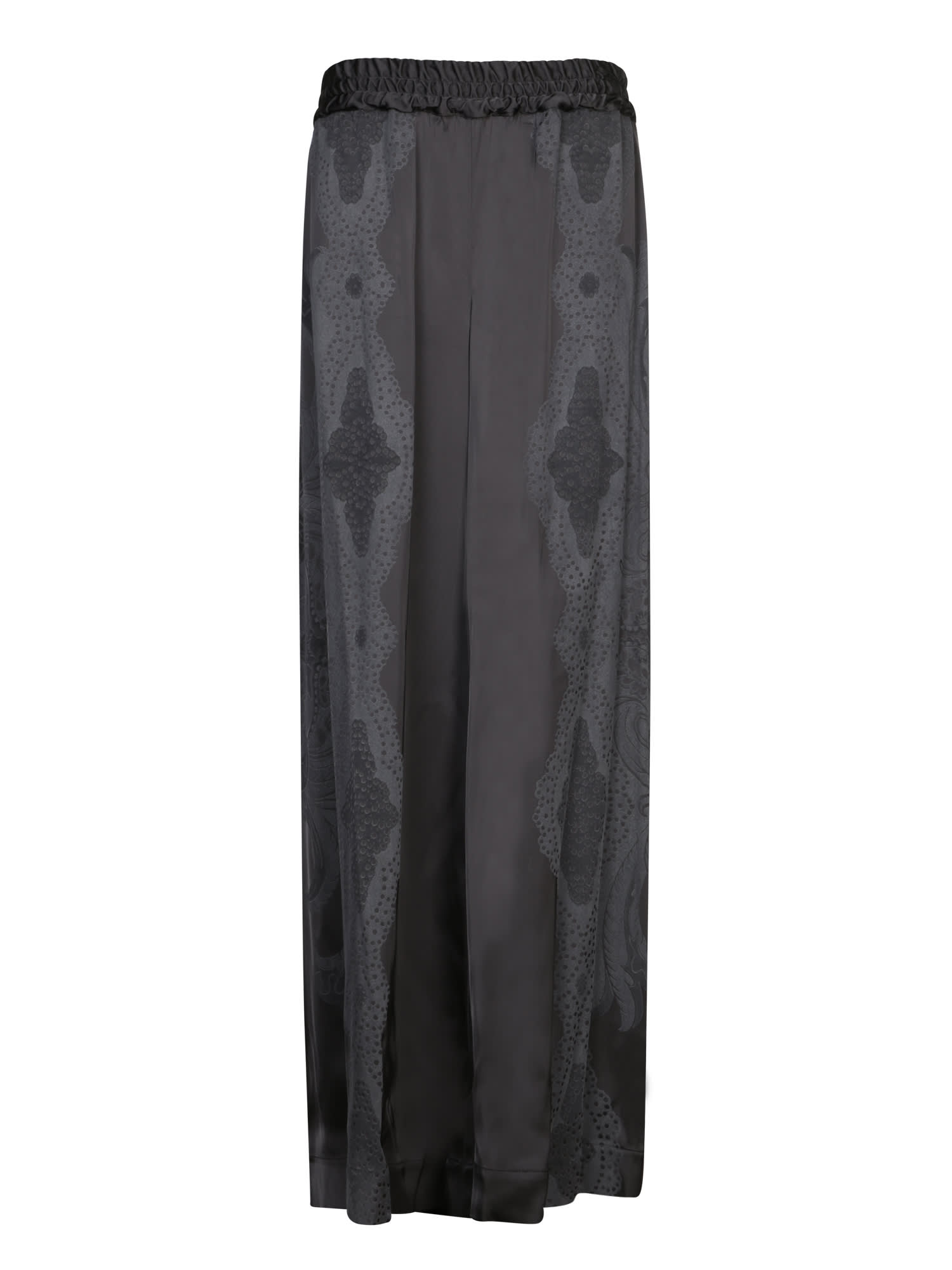 Black Viscose Palazzo Pants