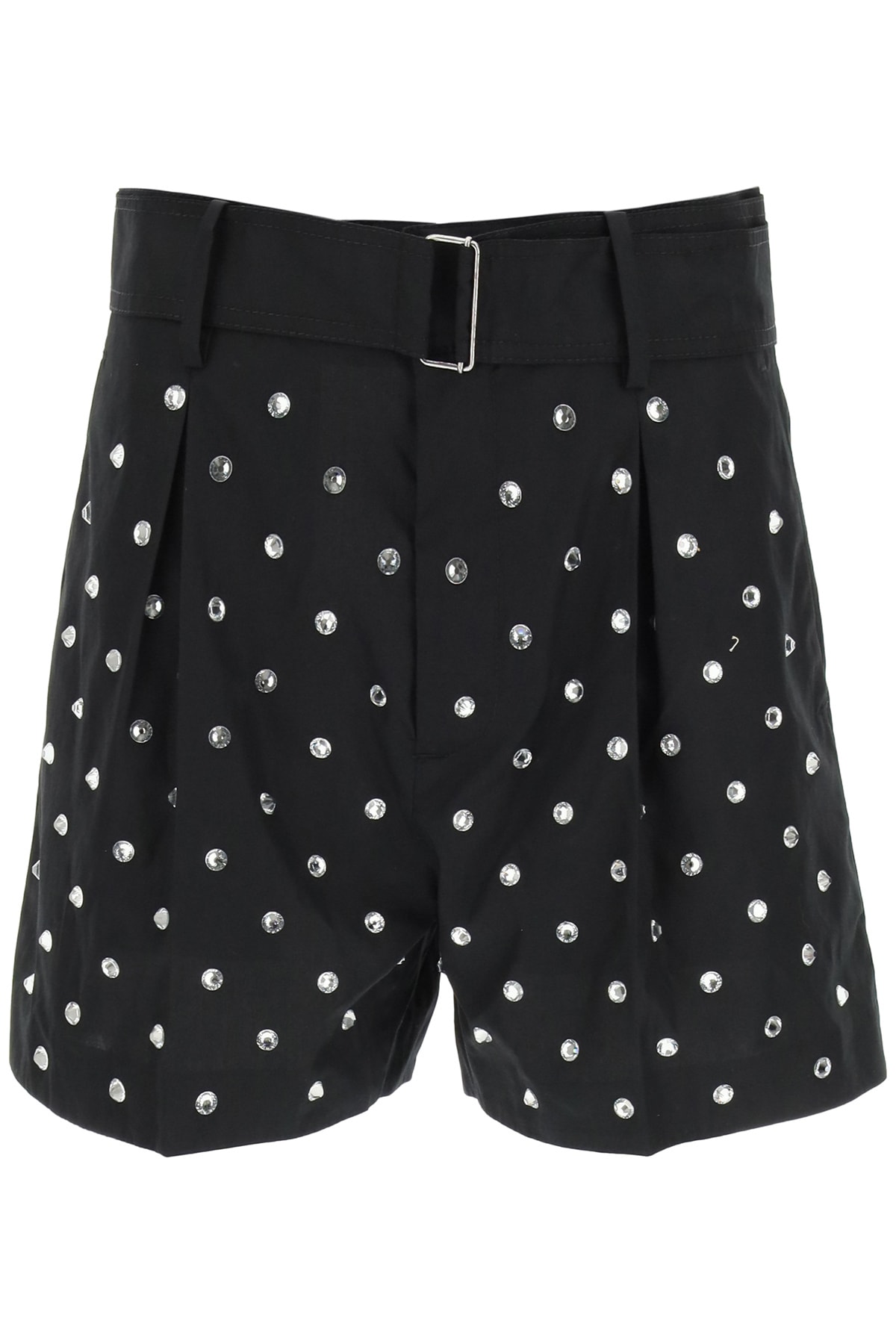 N.21 Jewel Shorts With Crystals