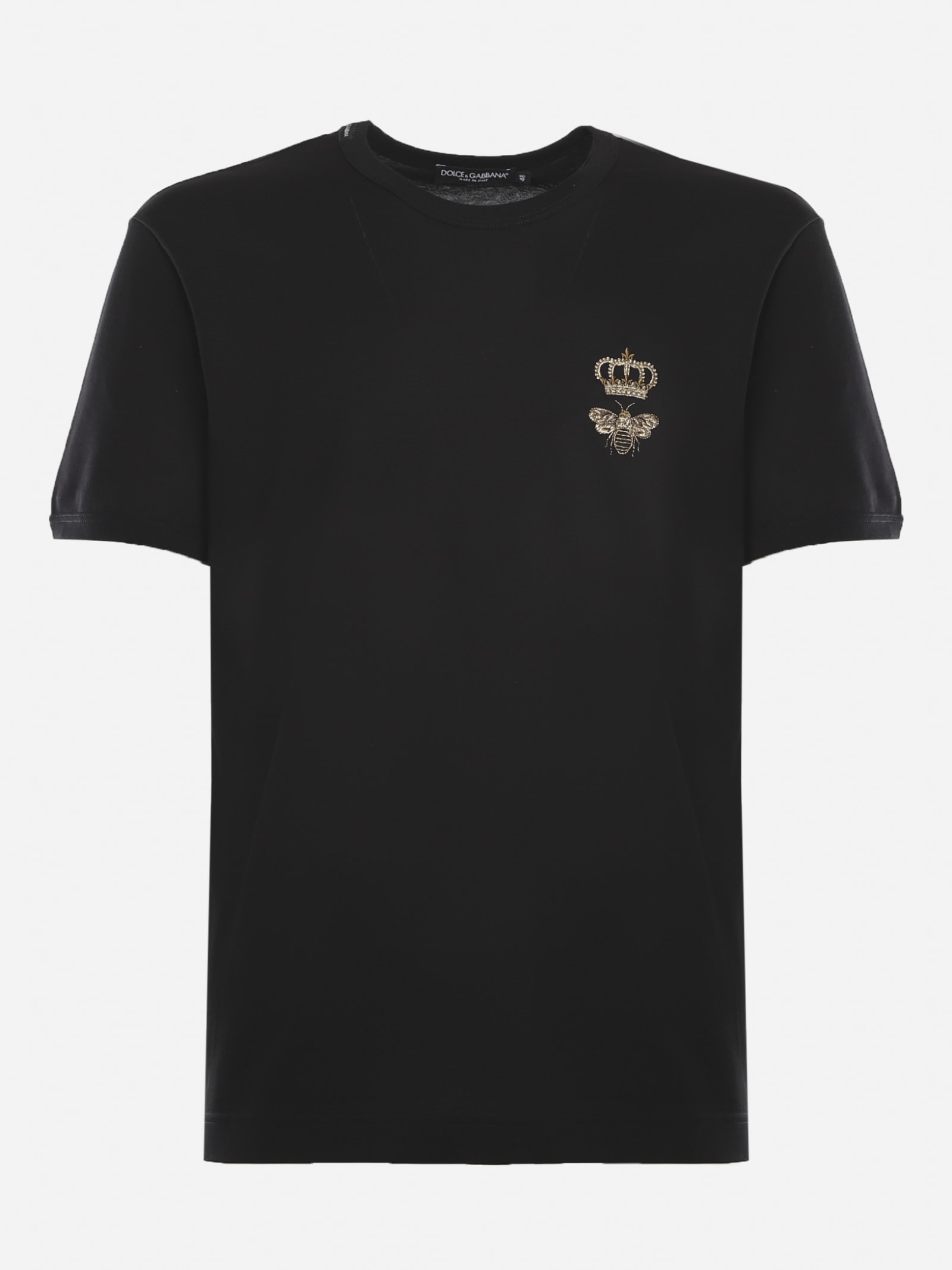 Dolce & Gabbana Cotton T-shirt With Embroidered Logo