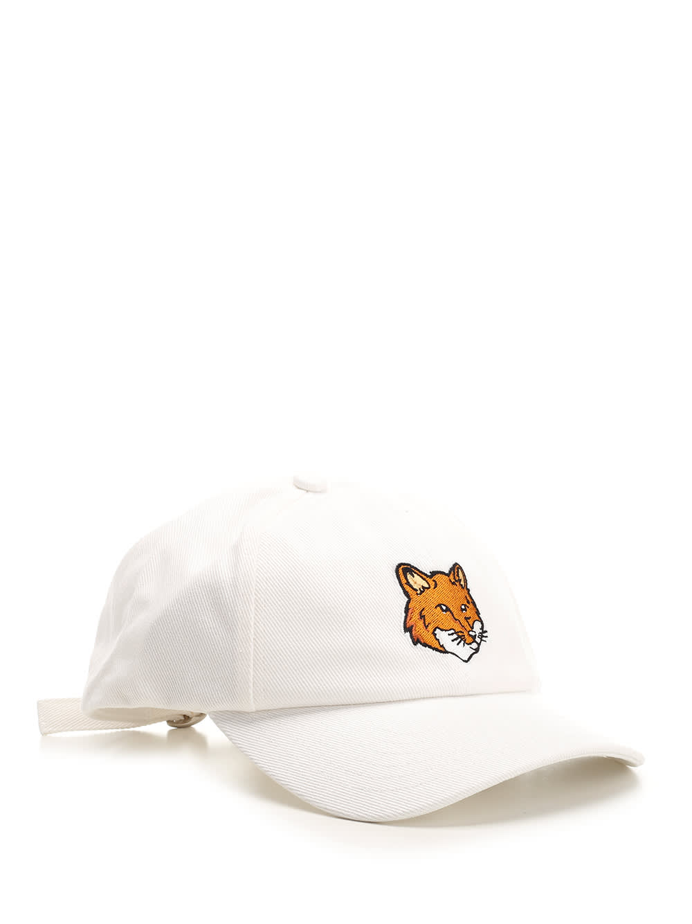 Shop Maison Kitsuné Fox Baseball Cap In White
