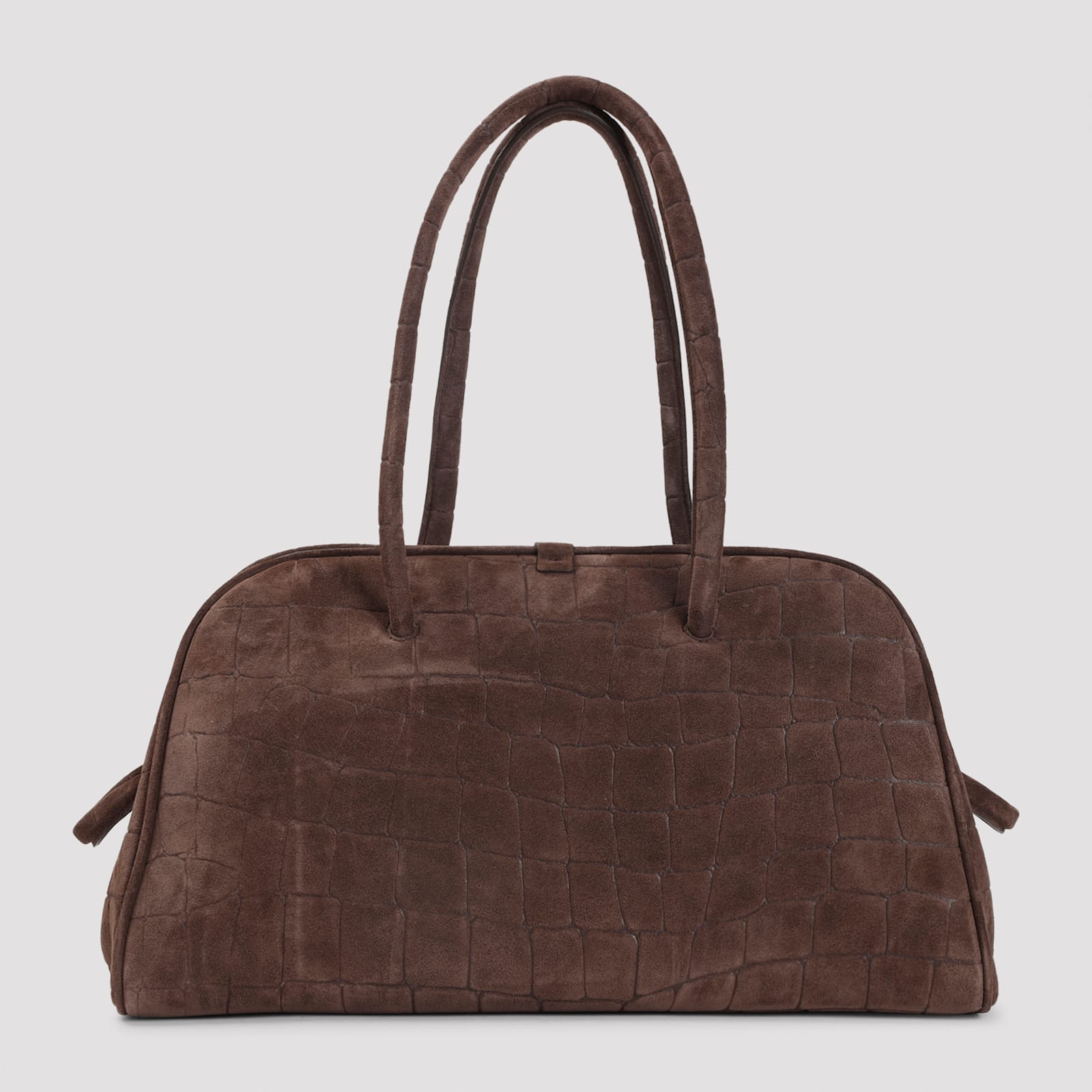 Jacquemus Womens Dark Brown Le Turismo Embossed Leather-suede Shoulder Bag In Brown