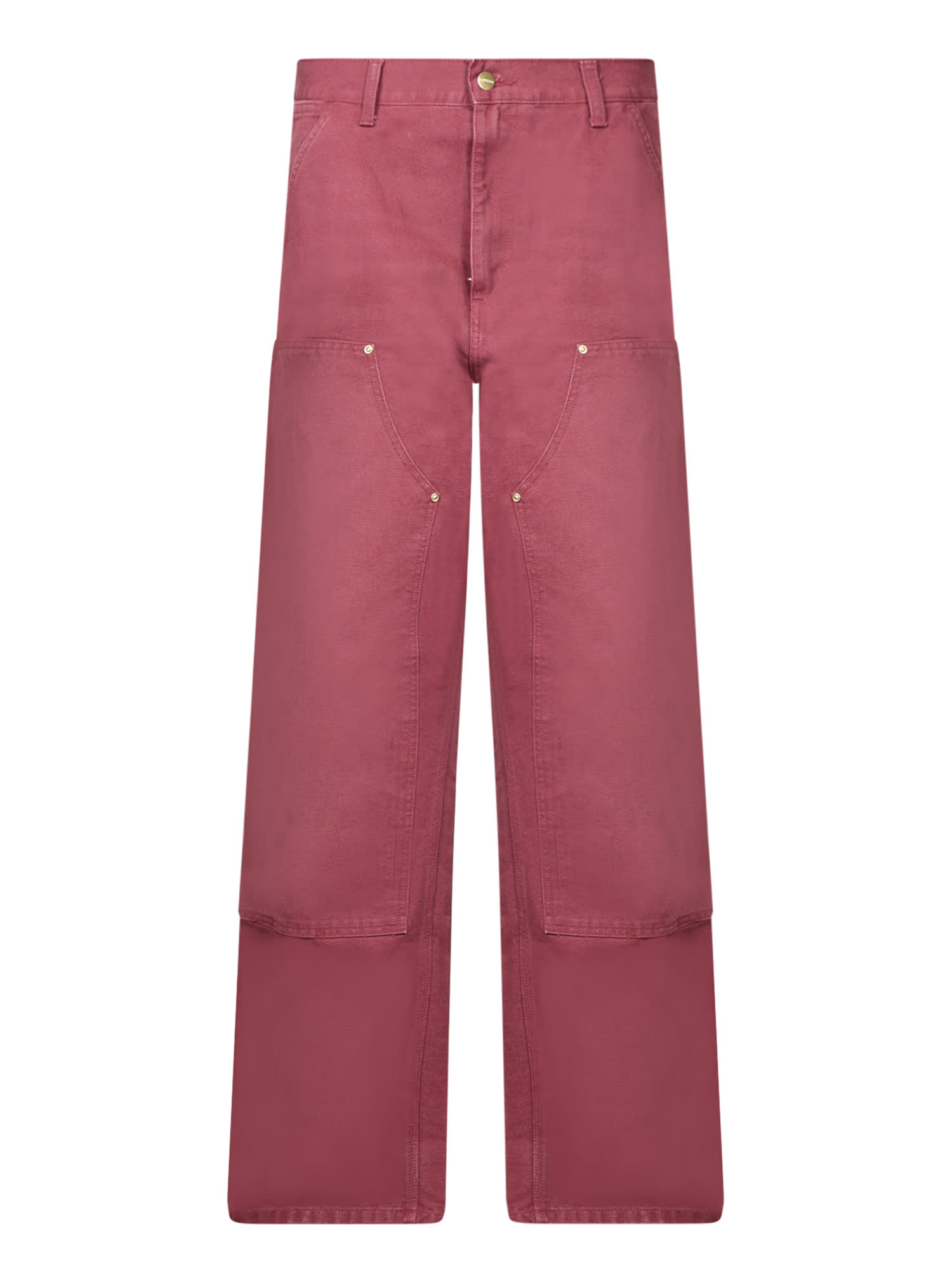 Carhartt Wip Trousers In Malbec