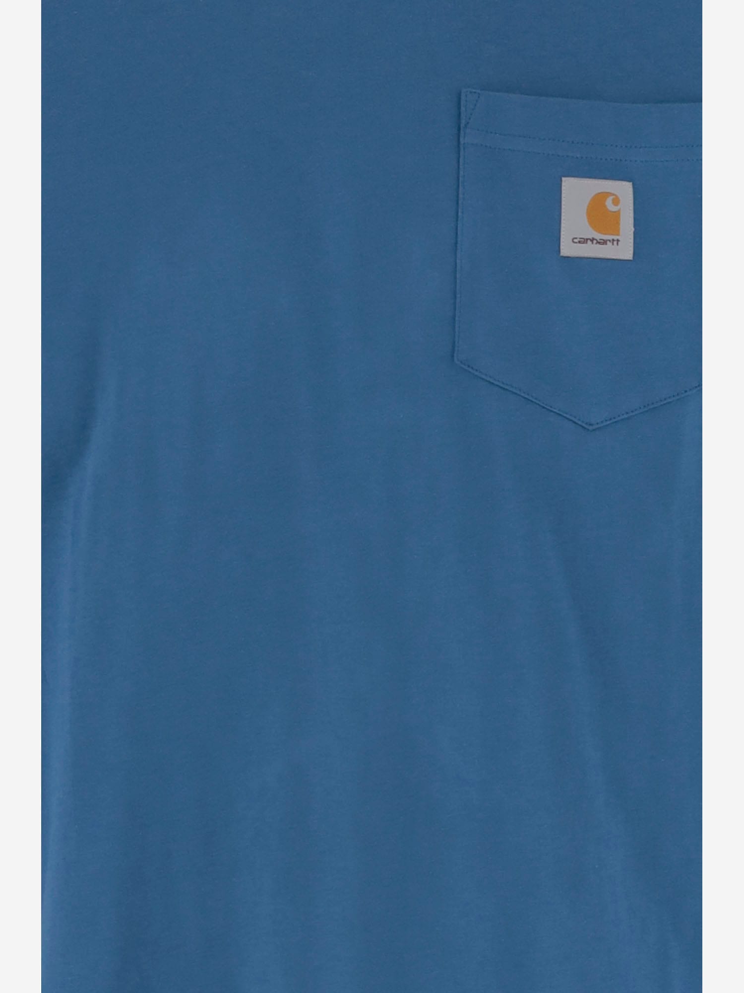 Carhartt Cotton T-shirt With Logo In Blue