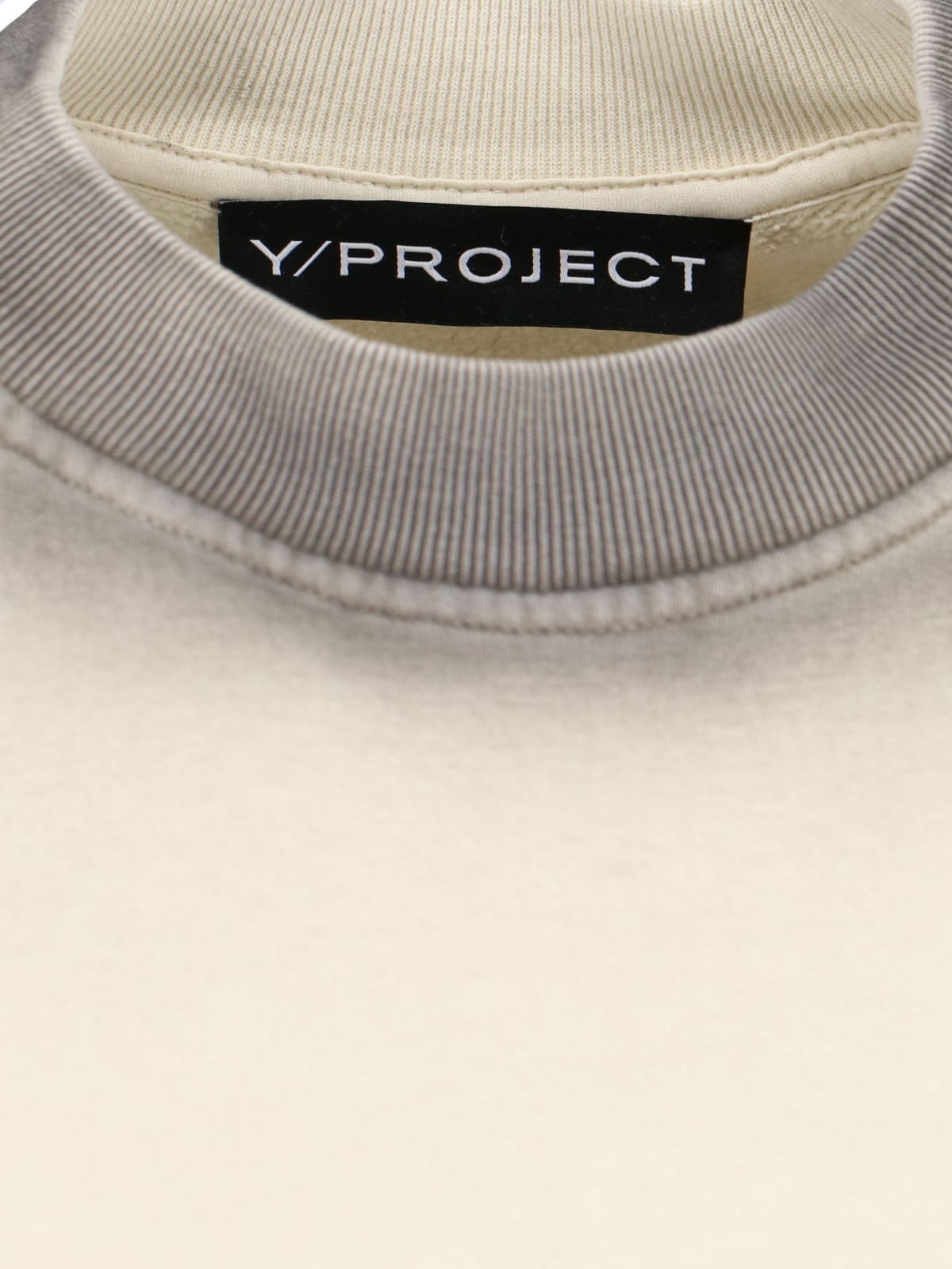 Shop Y/project Logo Sweatshirt In Crema