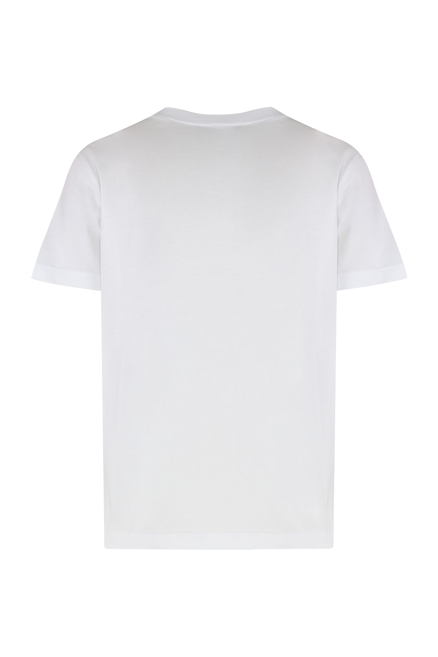 Versace Jeans Couture White Crystal Tour Logo T-shirt In White