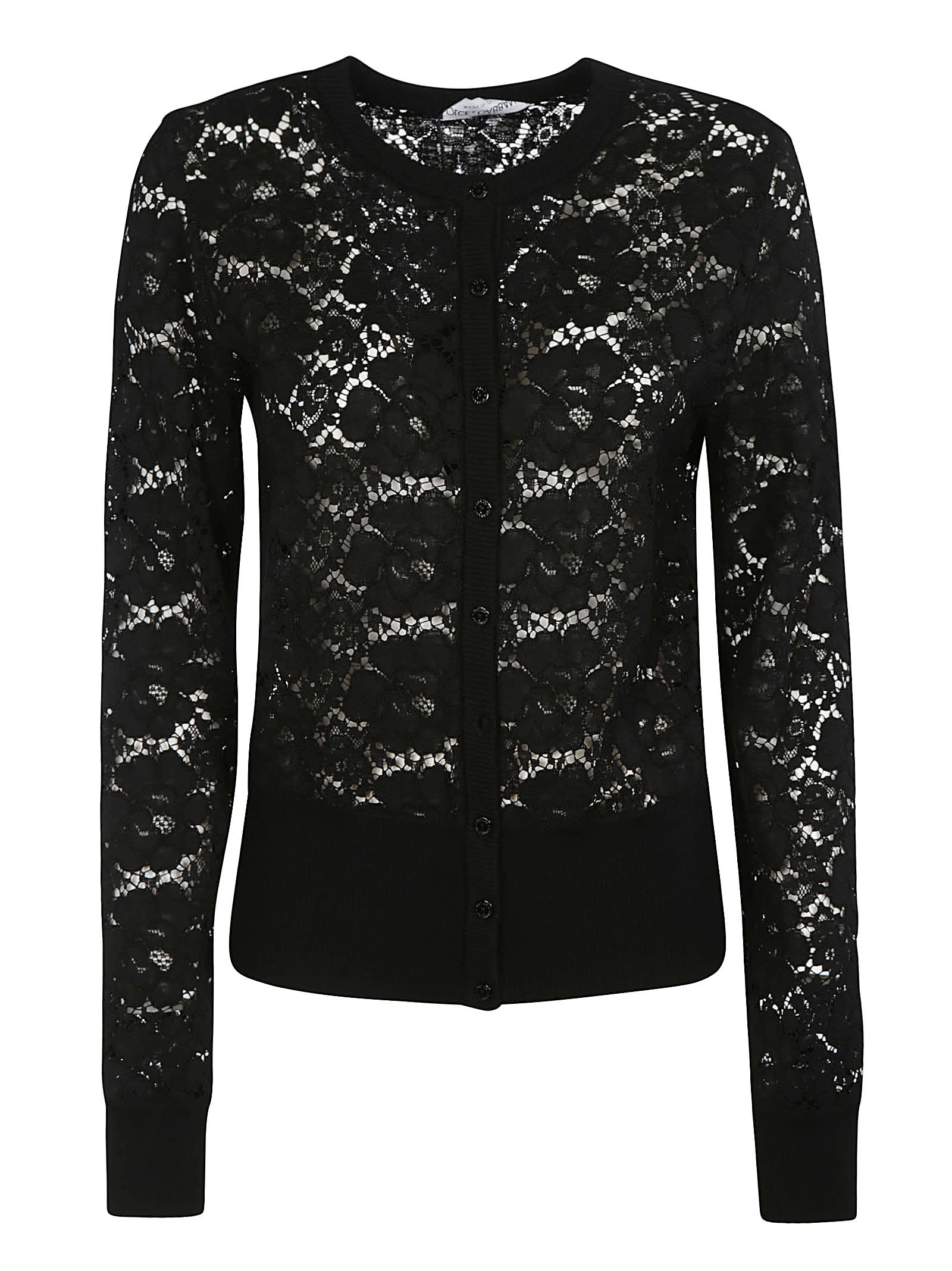 Dolce & Gabbana Perforated Floral Cardigan