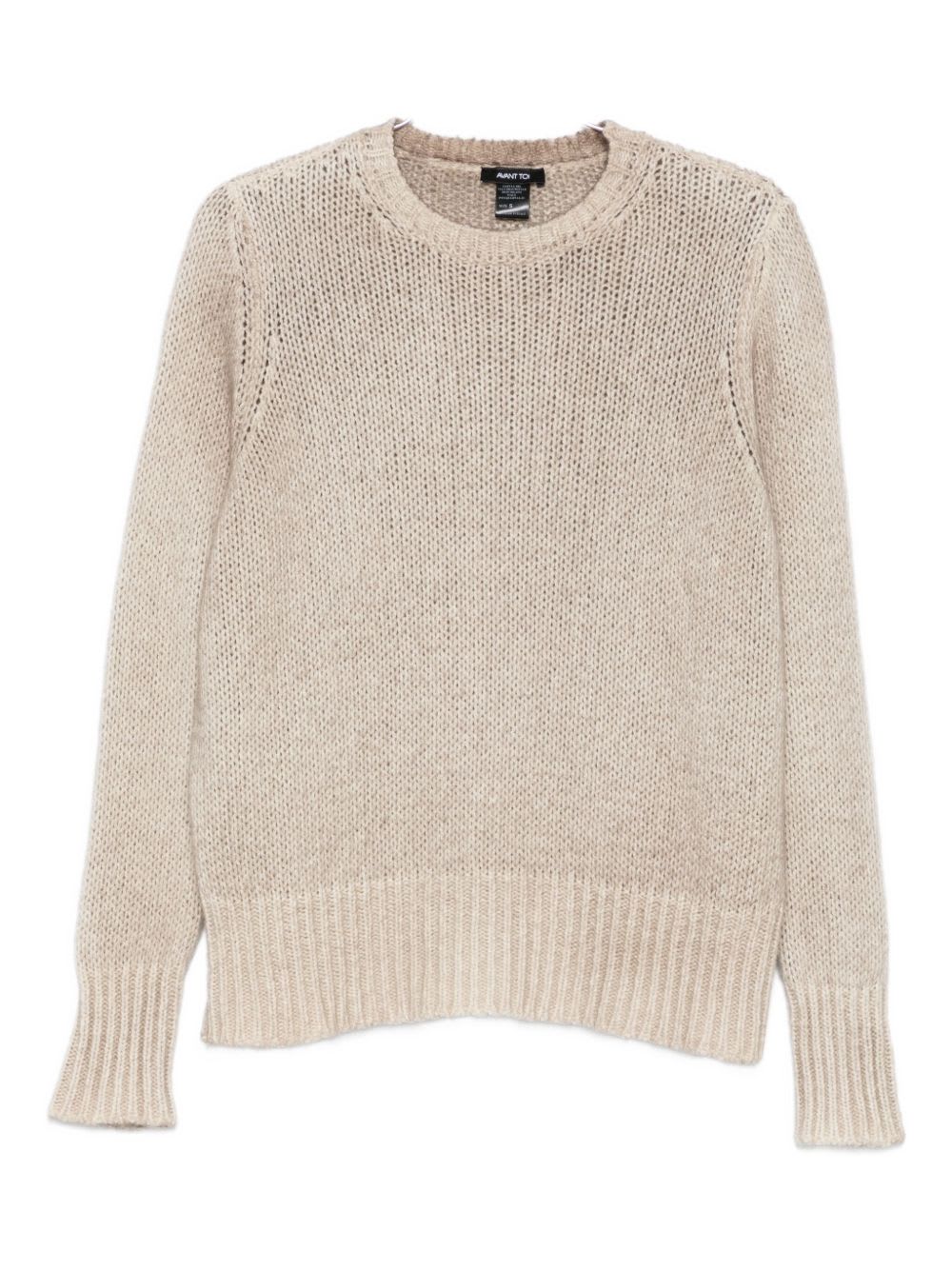 Avant Toi Cashmere Crewneck Pullover In Metallic