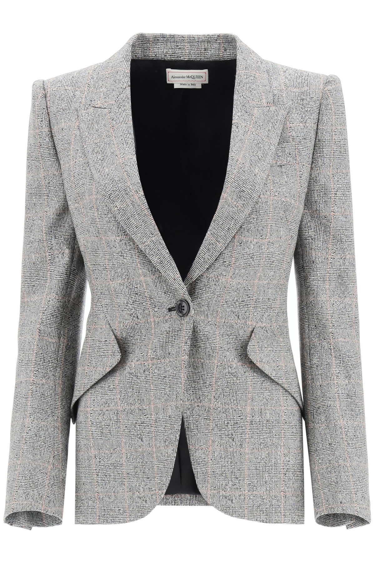 Alexander McQueen Single-breasted Prince Of Wales Blazer