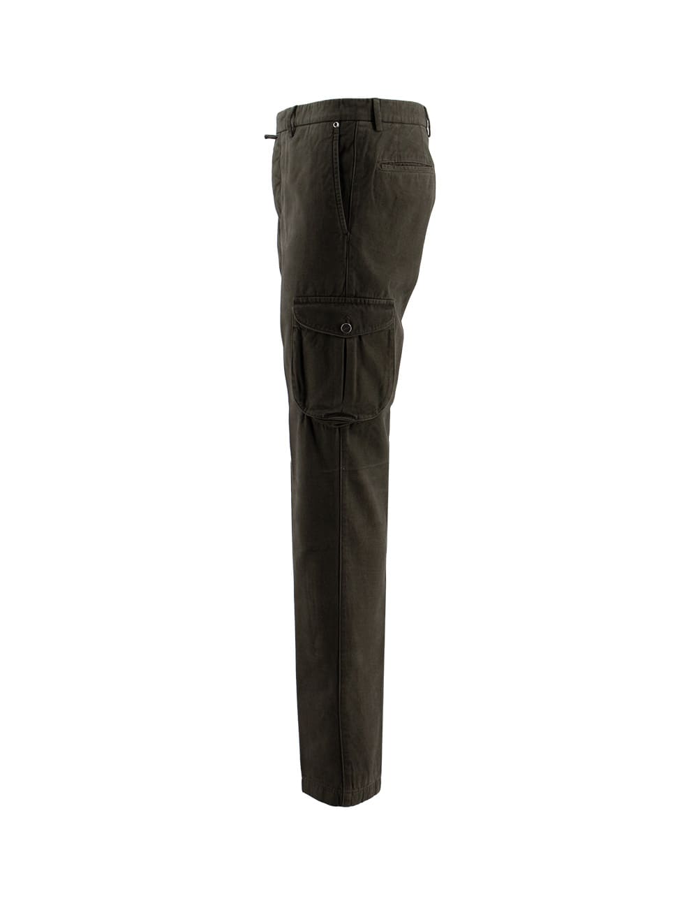 Shop Kiton Trousers In Dark Brown