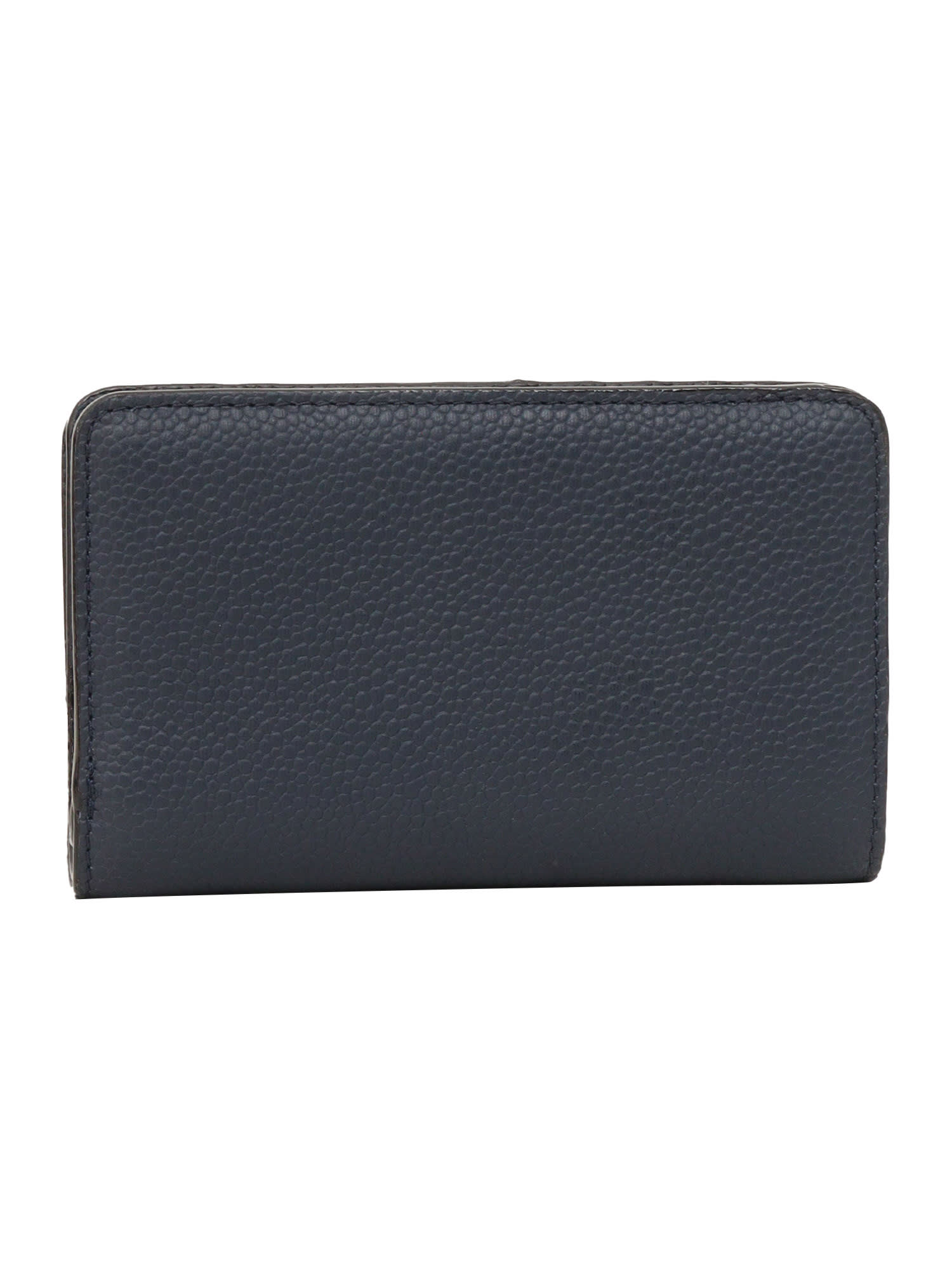 Shop Lancel Compact Wallet In Blue