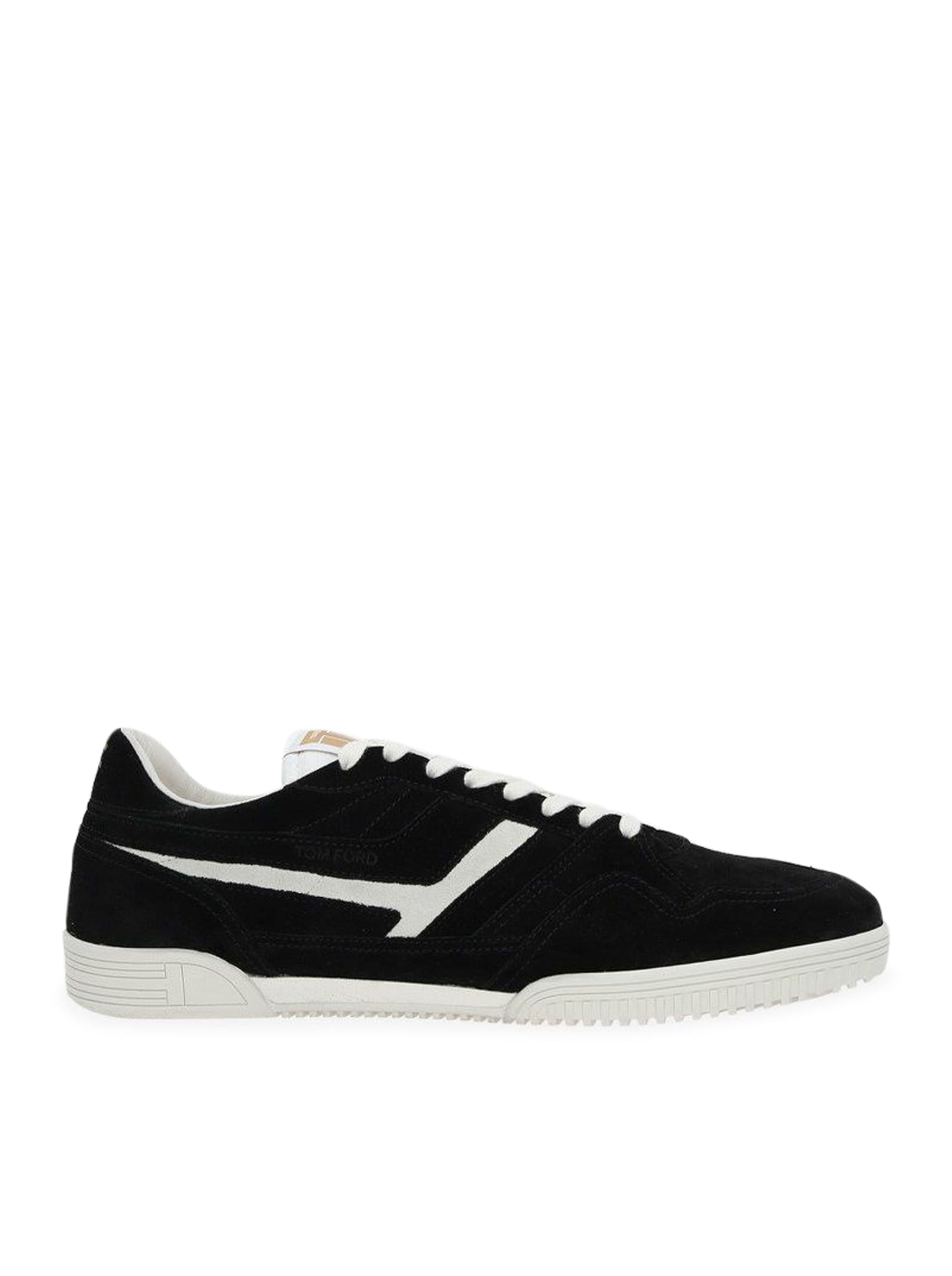 Tom Ford Suede + Kid Leather Low Top Sneakers