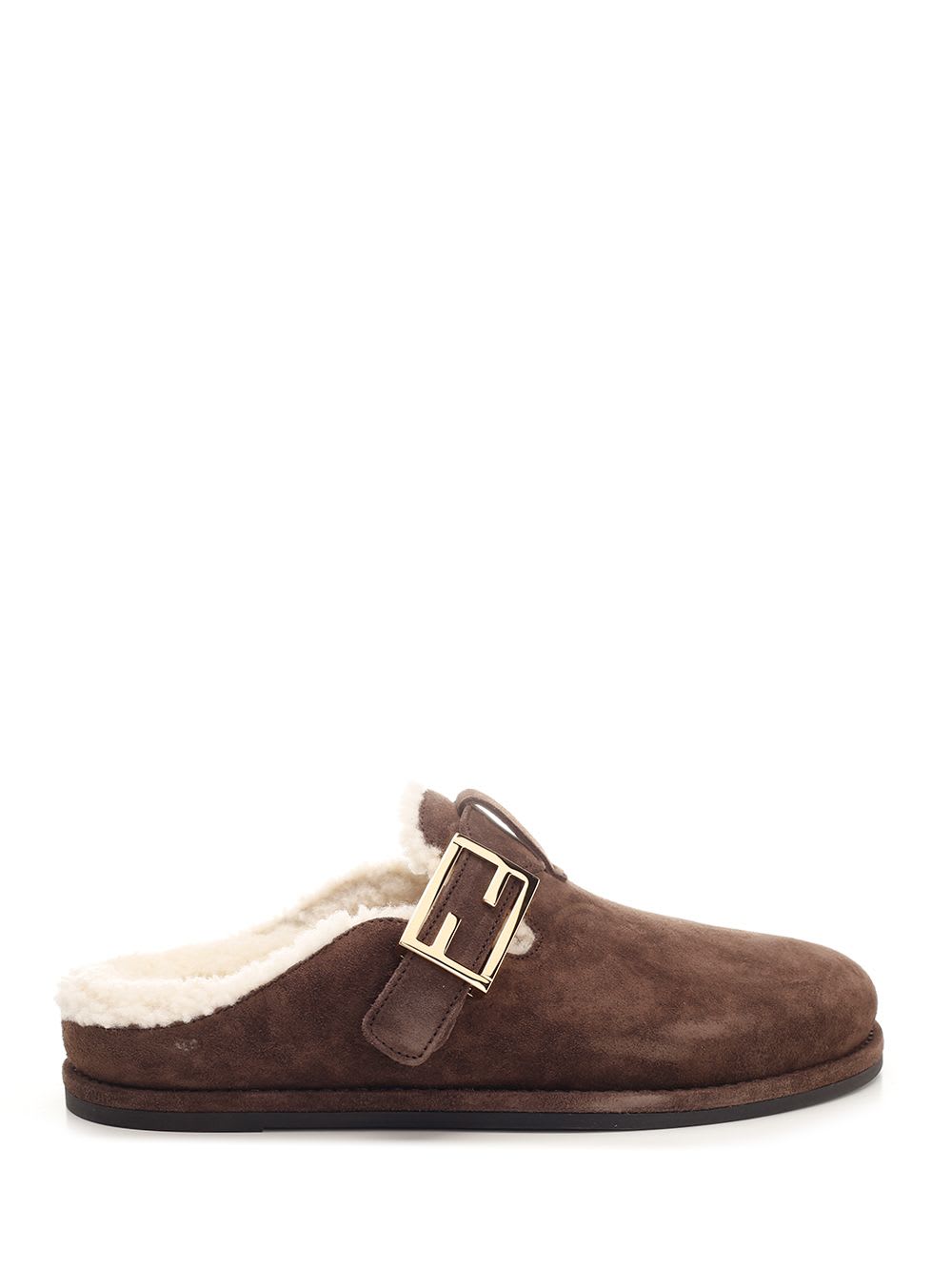 Brown Sheepskin Mule