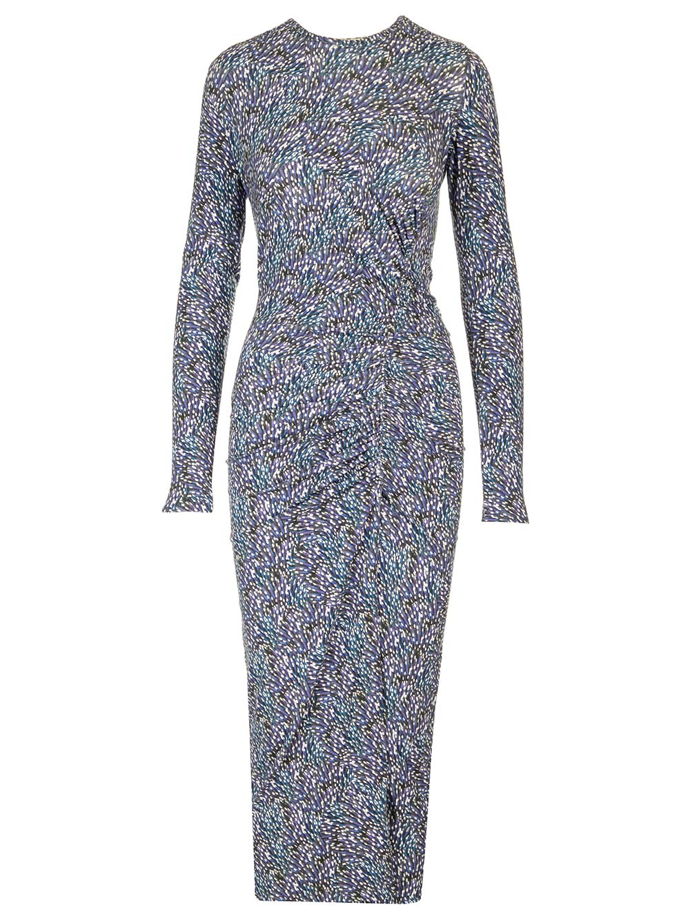 Isabel Marant Étoile Lania Printed Jersey Midi Dress In Blue