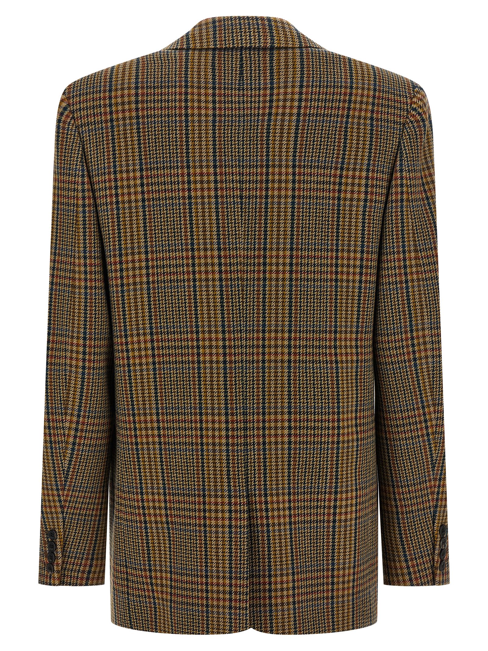 Saint Laurent Prince Of Wales Blazer In Multi