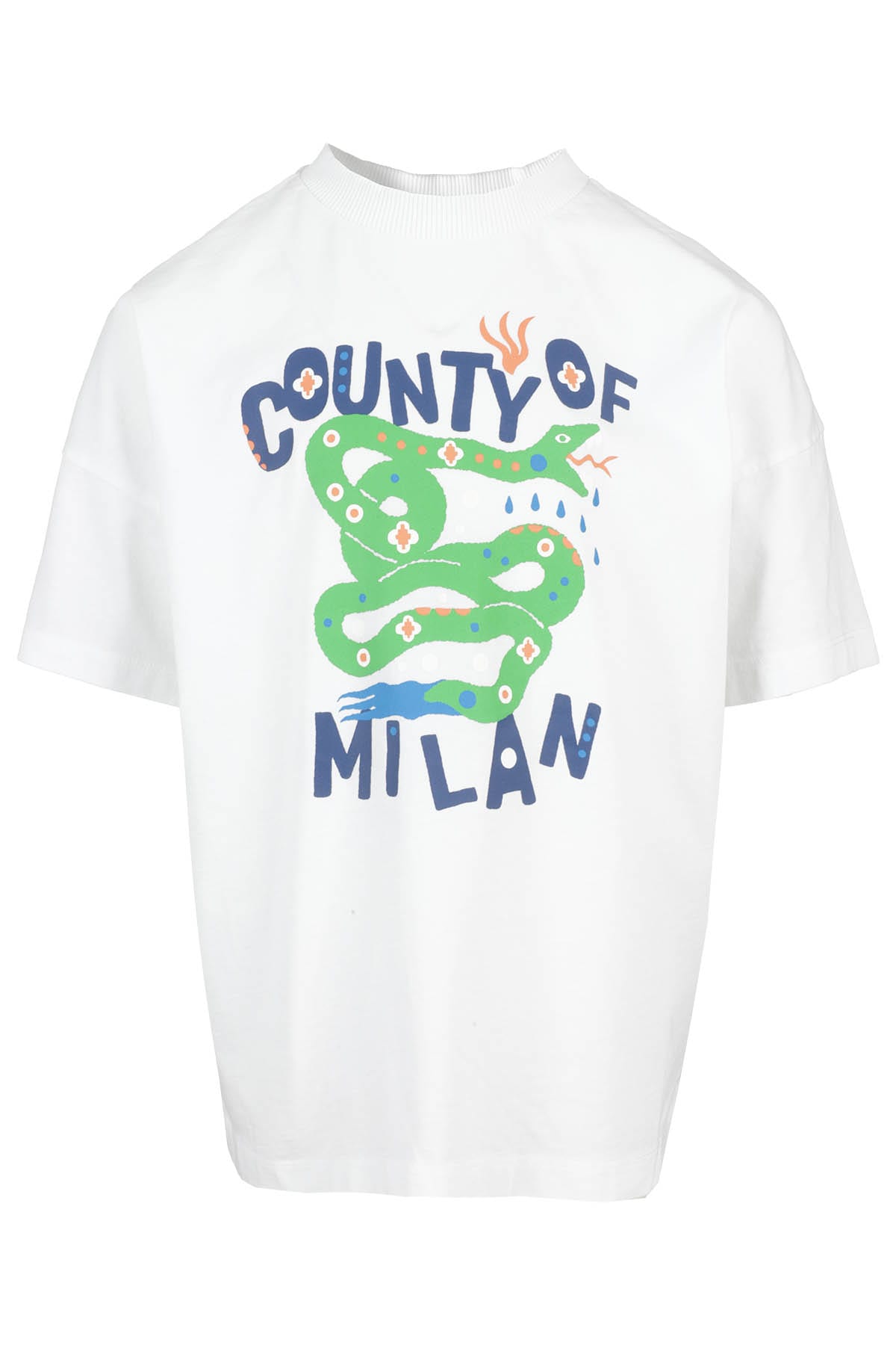 Marcelo Burlon County Of Milan Kids' Snake Hand Over In White